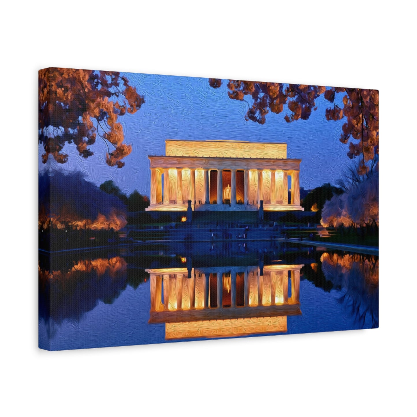 Washington DC, USA | Watercolor Canvas Print | The Painted Passport®