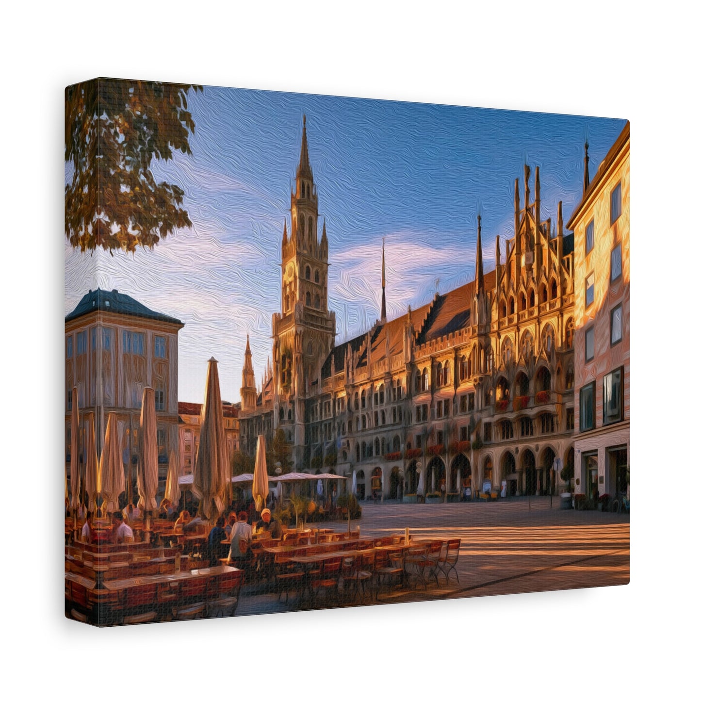 Munich, Germany | Watercolor Canvas Print | The Painted Passport®
