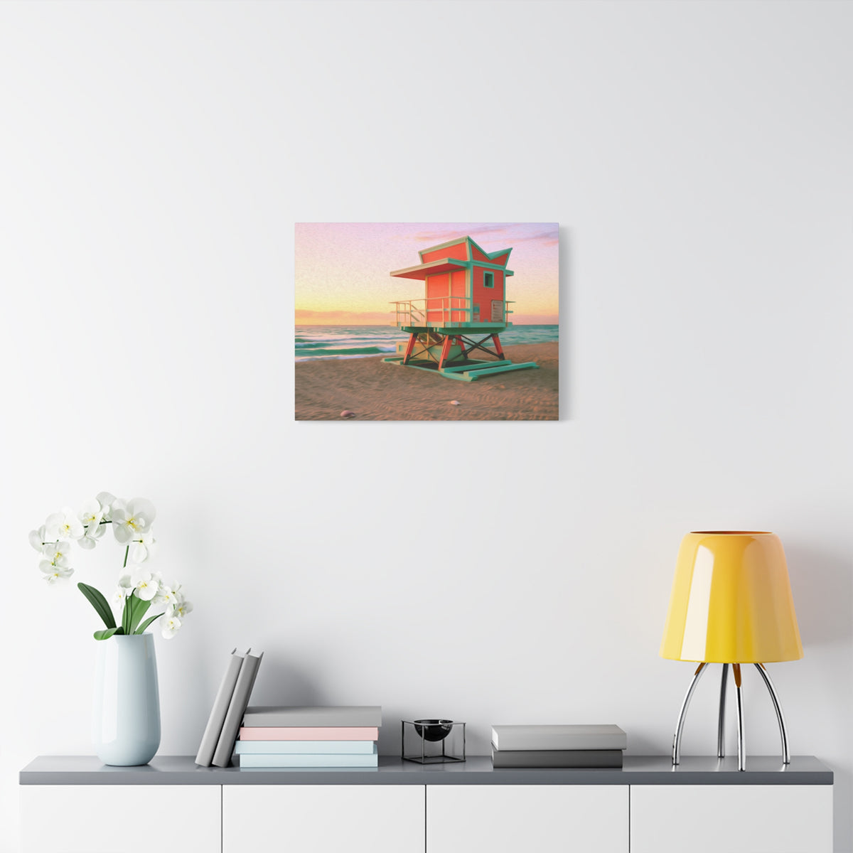 Miami, Florida | Watercolor Canvas Print | The Painted Passport®