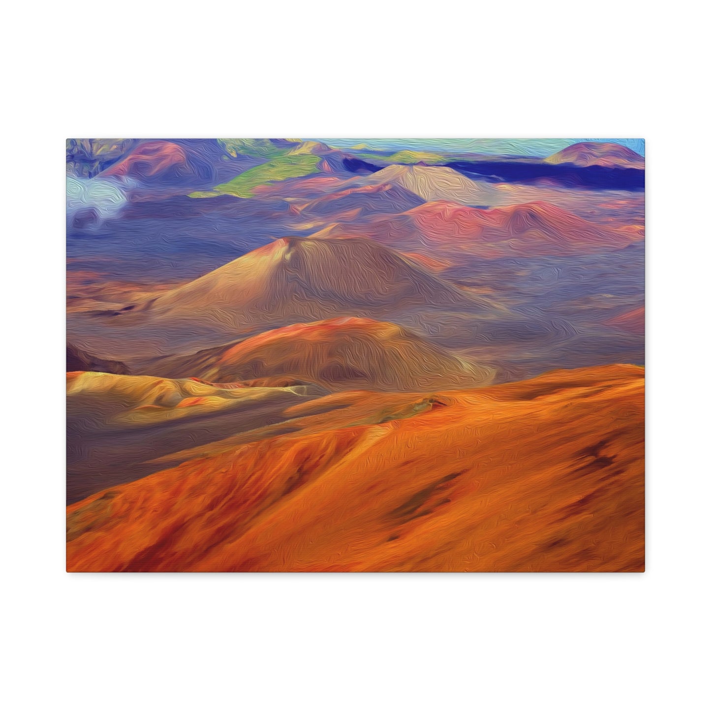 Haleakala, Maui | Watercolor Canvas Print | The Painted Passport®