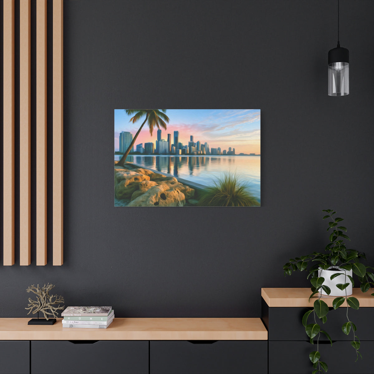 Miami, Florida | Watercolor Canvas Print | The Painted Passport®