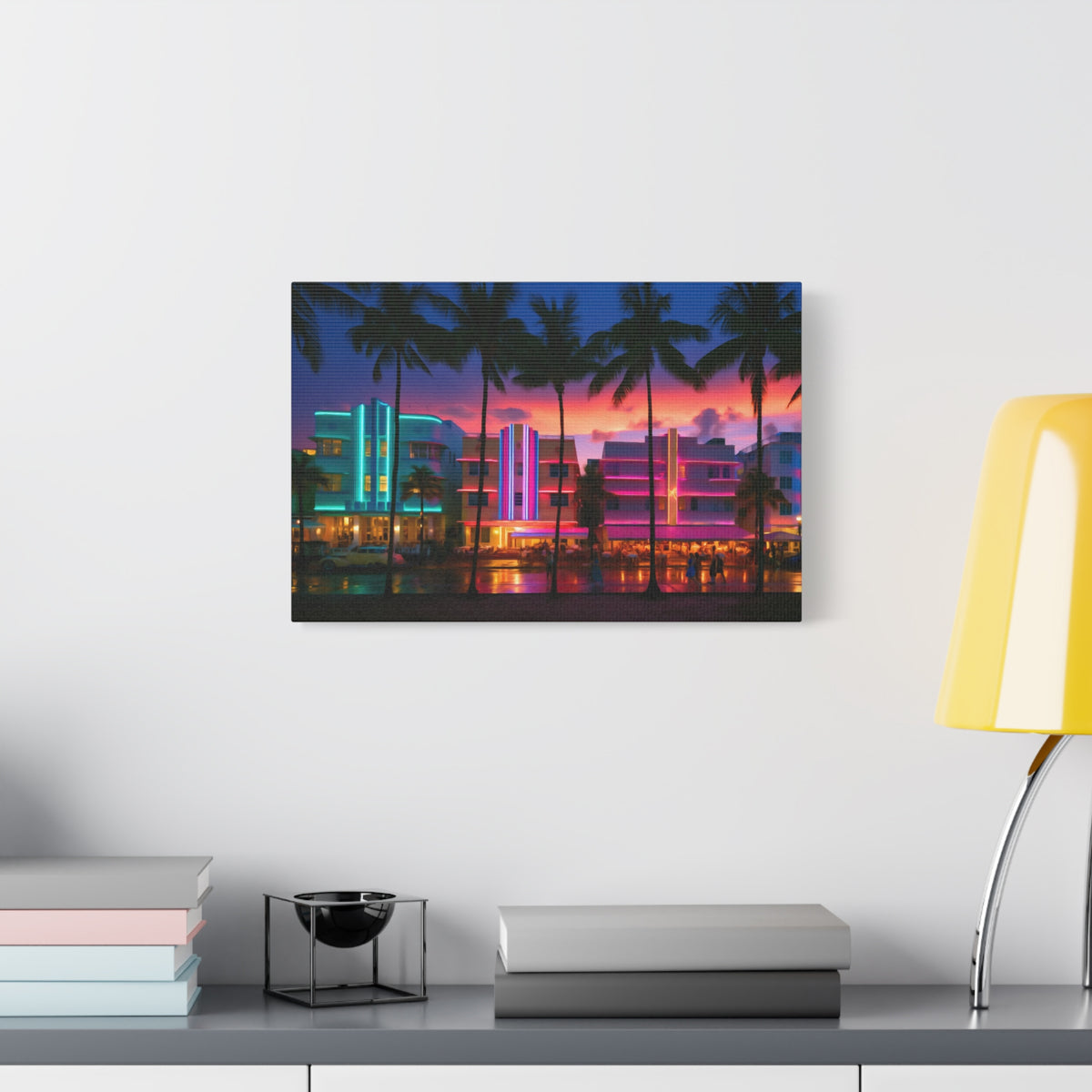 Miami, Florida | Watercolor Canvas Print | The Painted Passport®