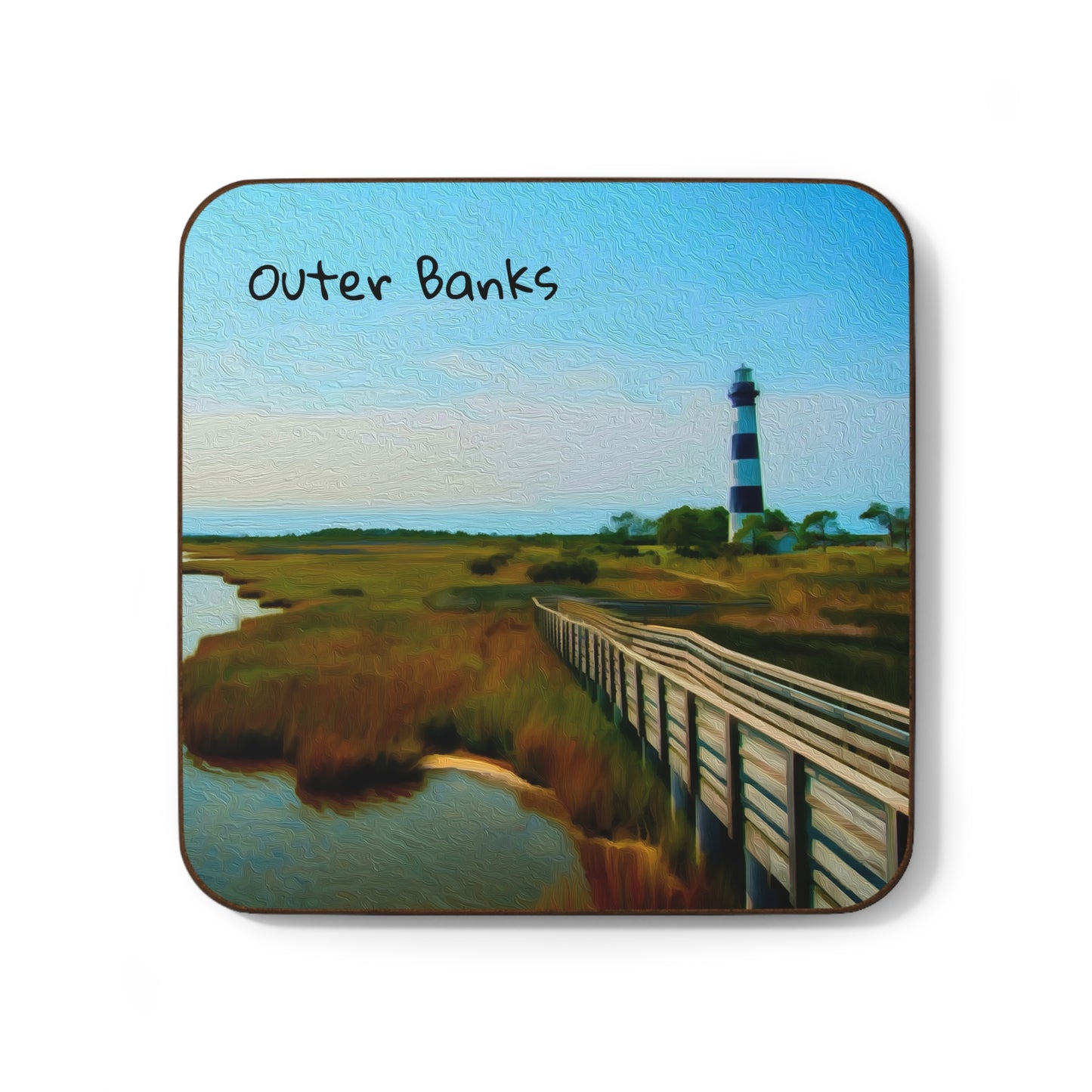 Outer Banks, North Carolina | Watercolor Coaster | The Painted Passport®