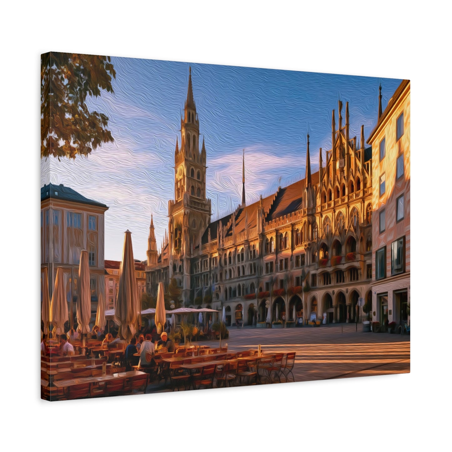 Munich, Germany | Watercolor Canvas Print | The Painted Passport®