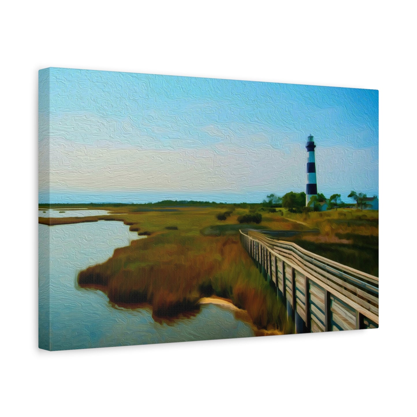 Outer Banks, North Carolina | Watercolor Canvas Print | The Painted Passport®