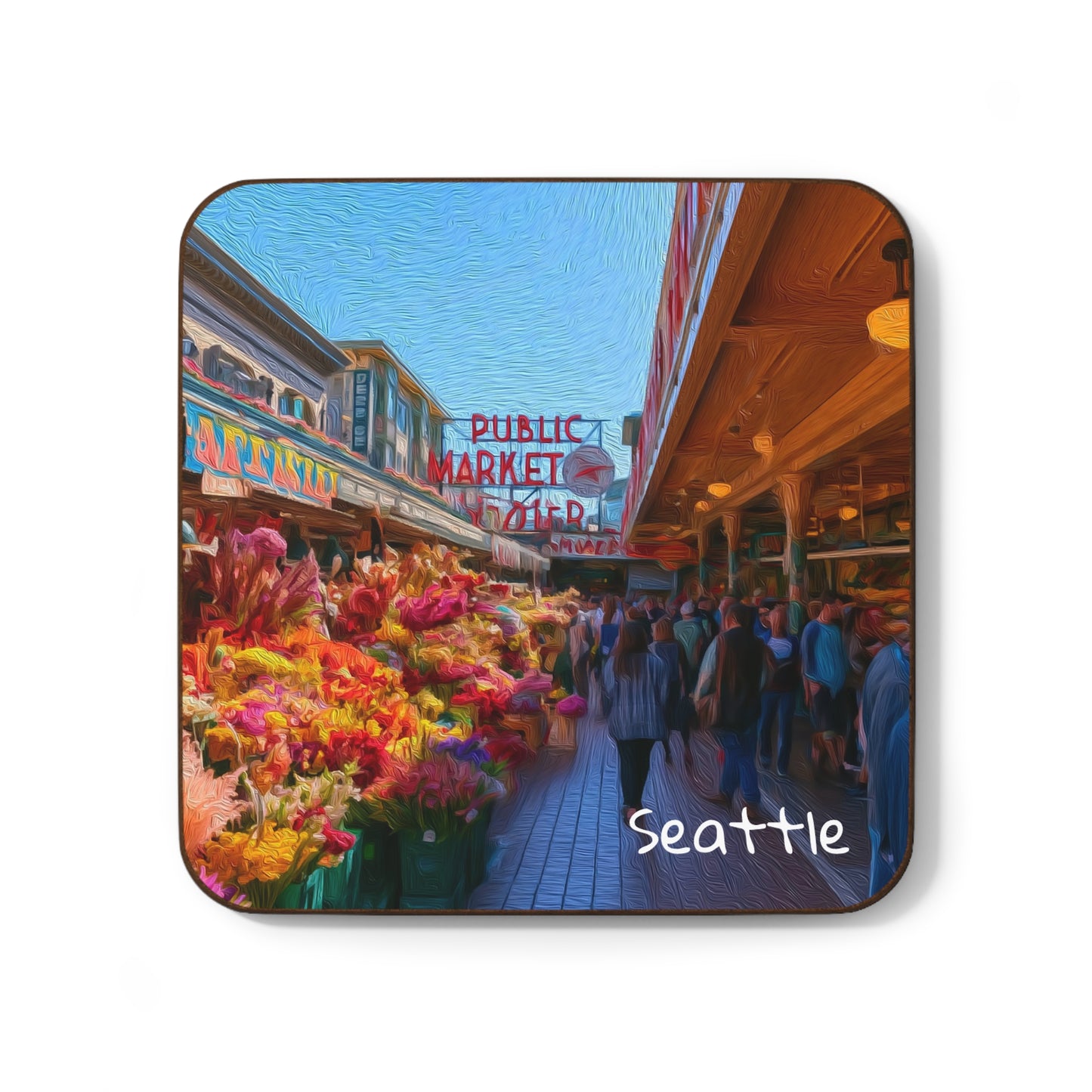 Seattle, Washington | Watercolor Coaster | The Painted Passport®