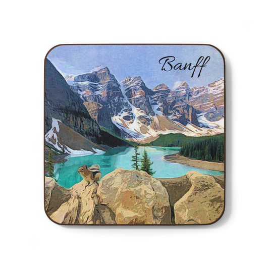 Banff Hardboard Coaster - Artistic Home Decor for Coffee Lovers