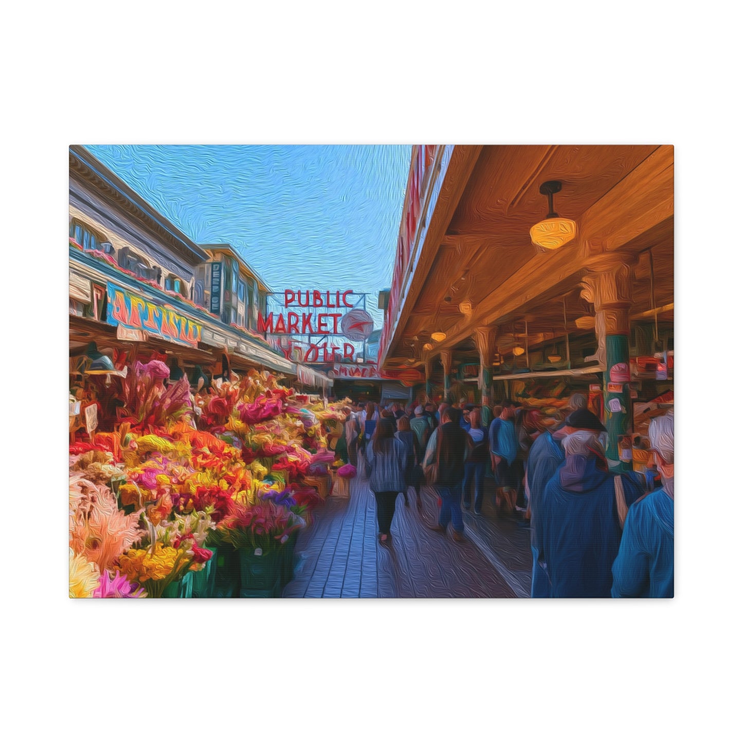 Seattle, Washington | Watercolor Canvas Print | The Painted Passport®