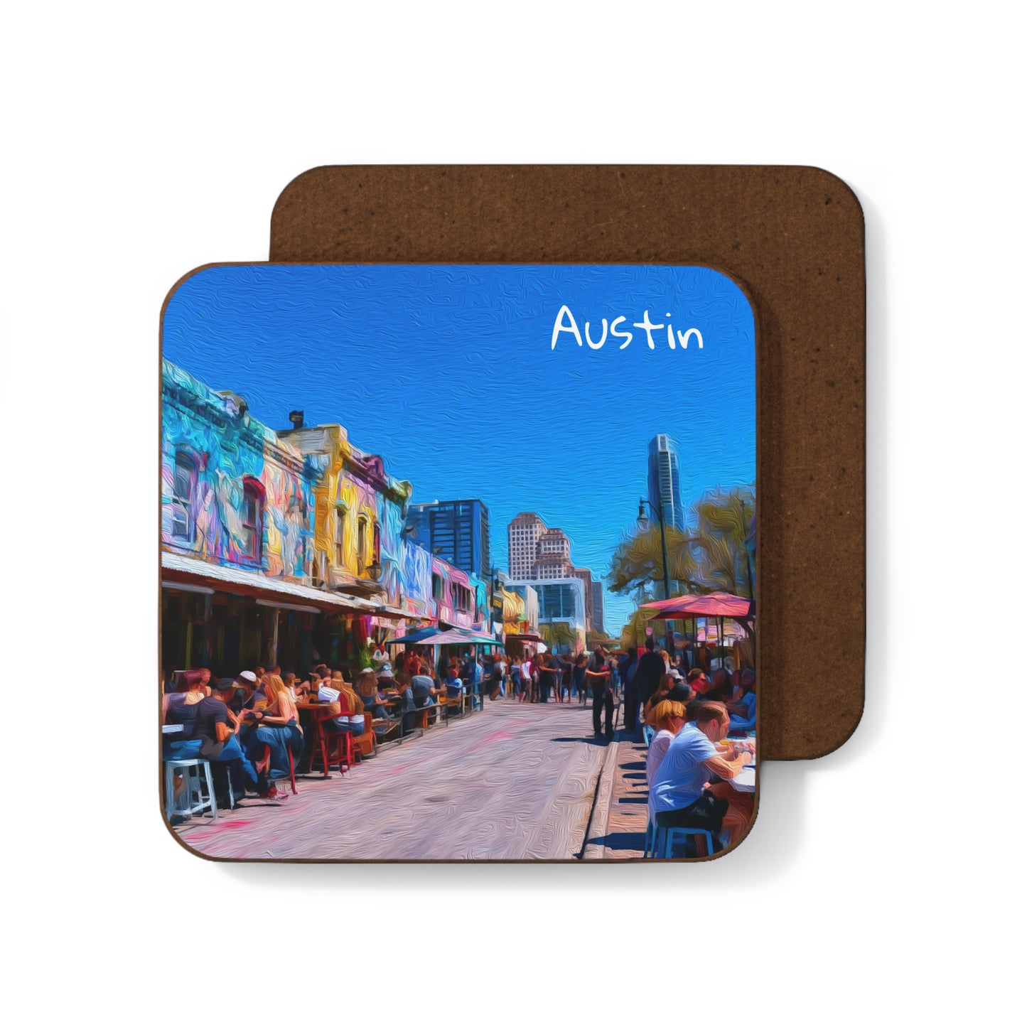 Austin, Texas | Watercolor Coaster | The Painted Passport®