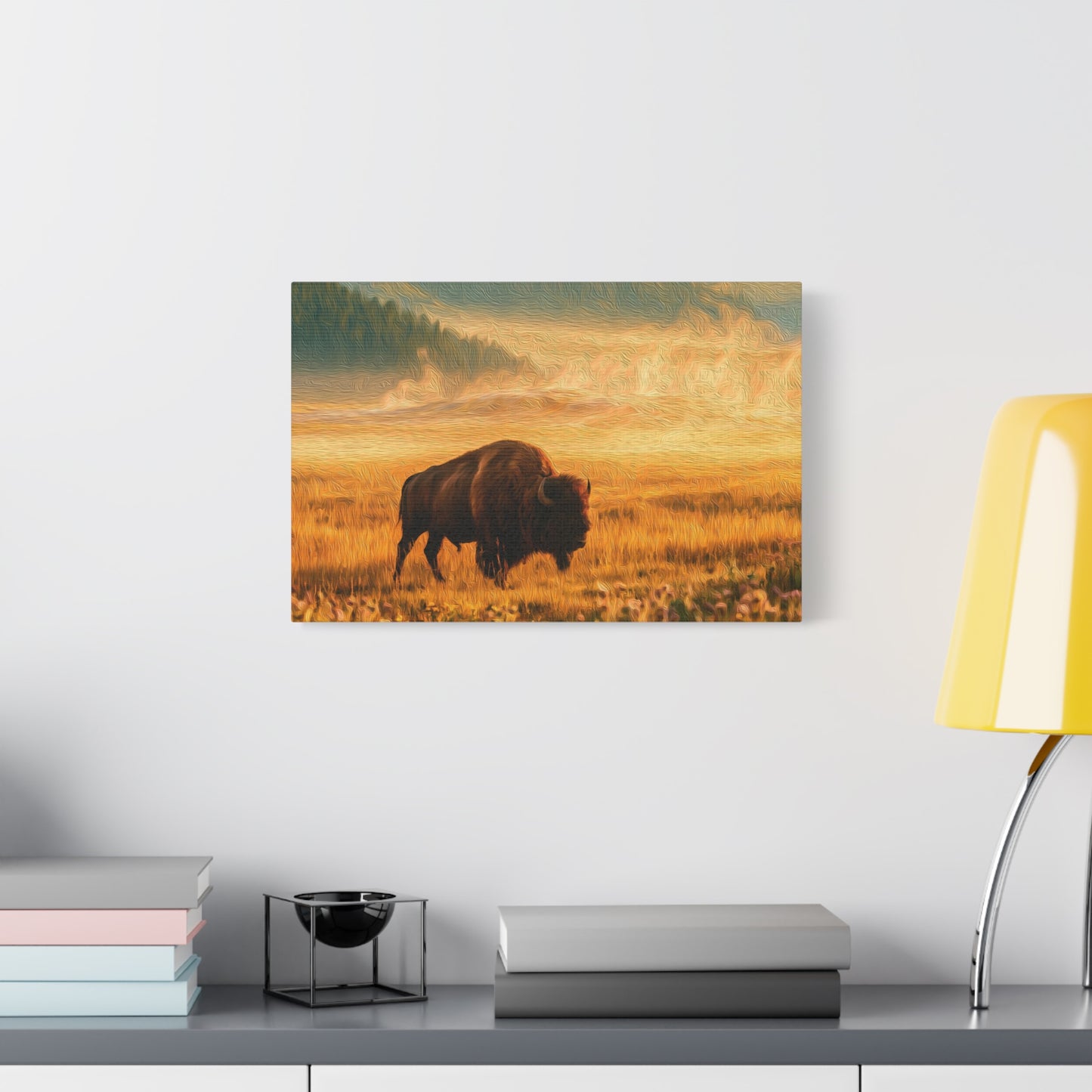 Yellowstone National Park, Wyoming | Watercolor Canvas Print | The Painted Passport®