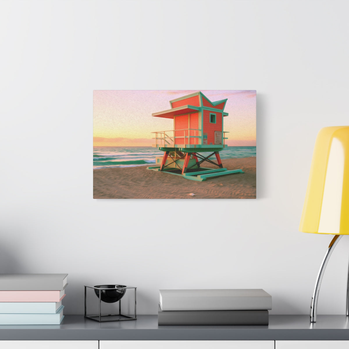 Miami, Florida | Watercolor Canvas Print | The Painted Passport®