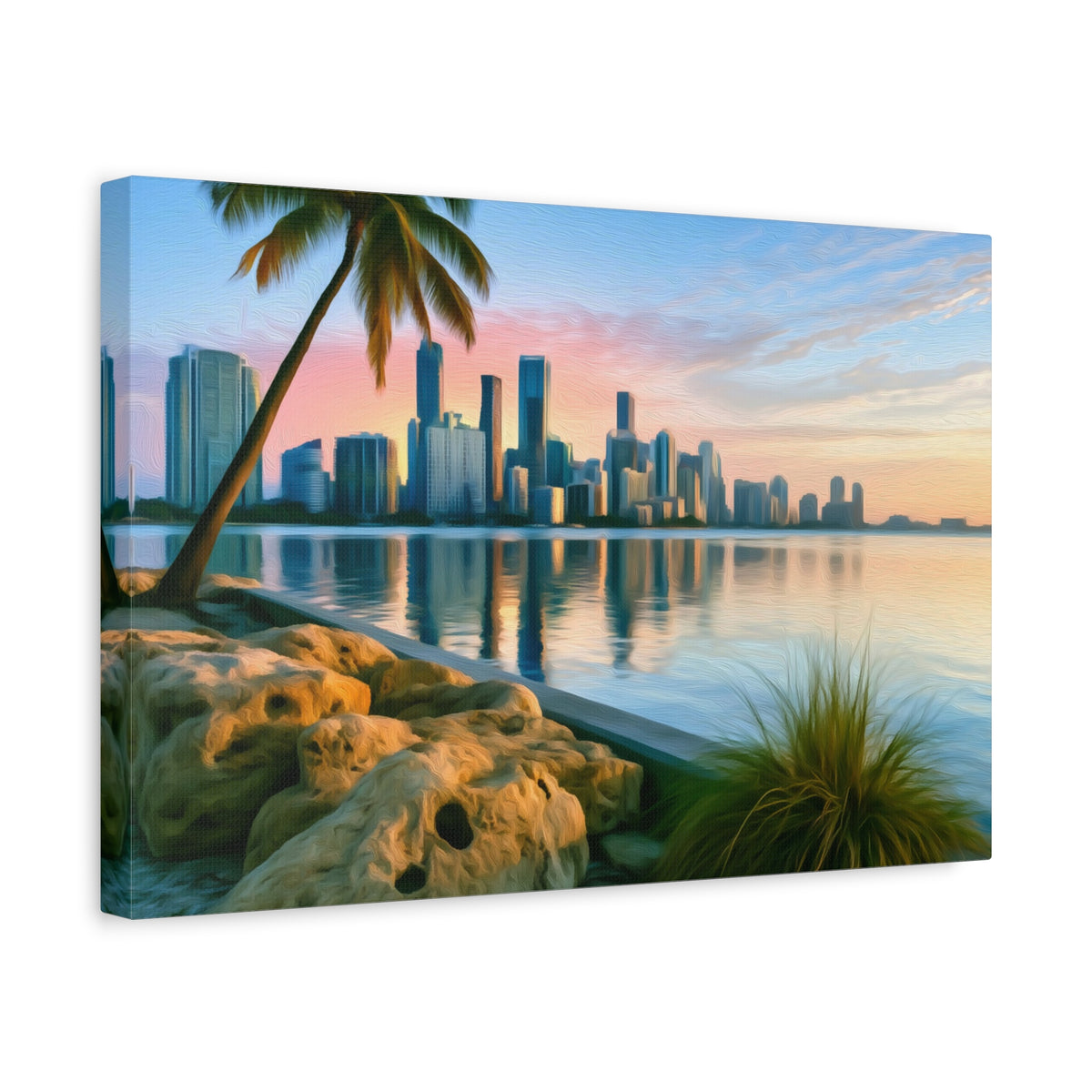 Miami, Florida | Watercolor Canvas Print | The Painted Passport®