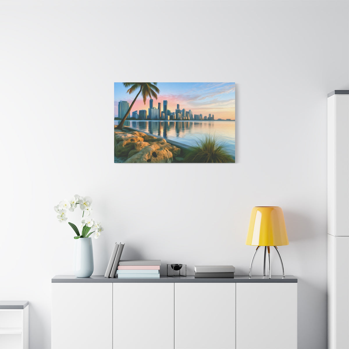 Miami, Florida | Watercolor Canvas Print | The Painted Passport®