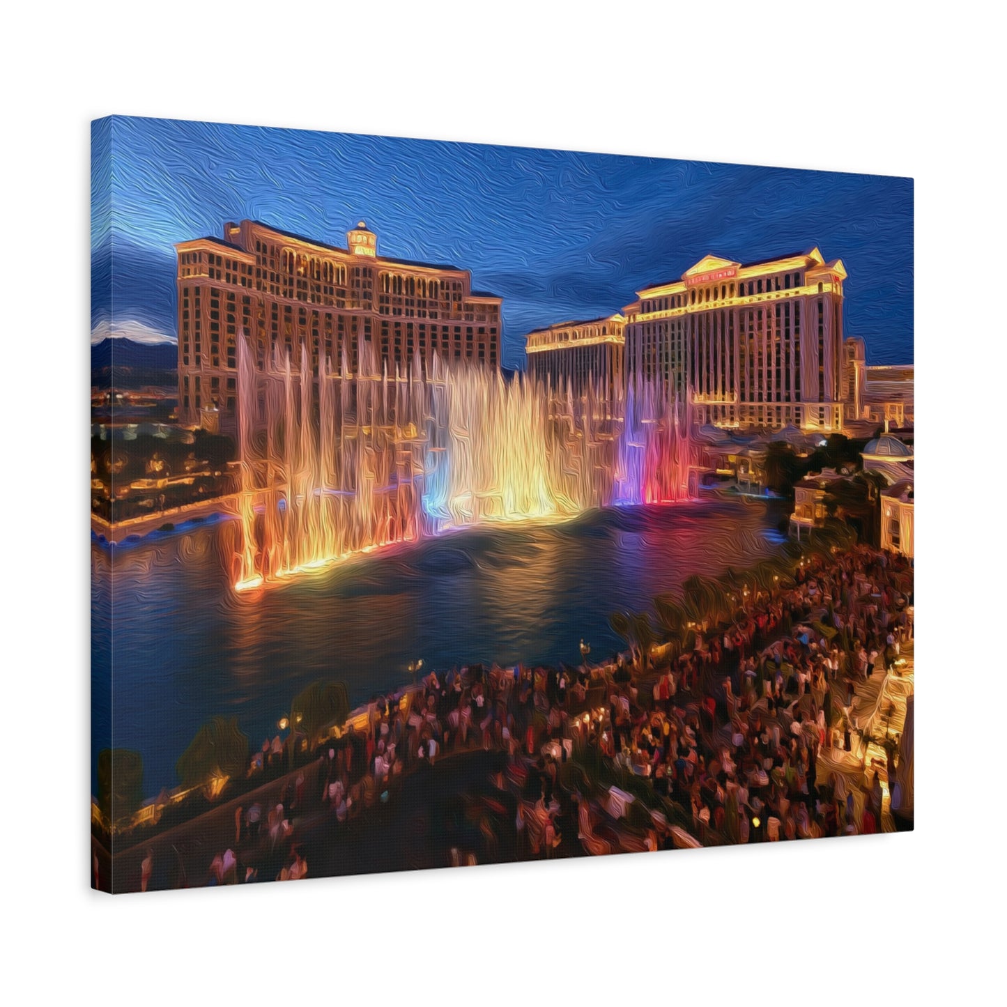 Las Vegas, Nevada | Watercolor Canvas Print | The Painted Passport®
