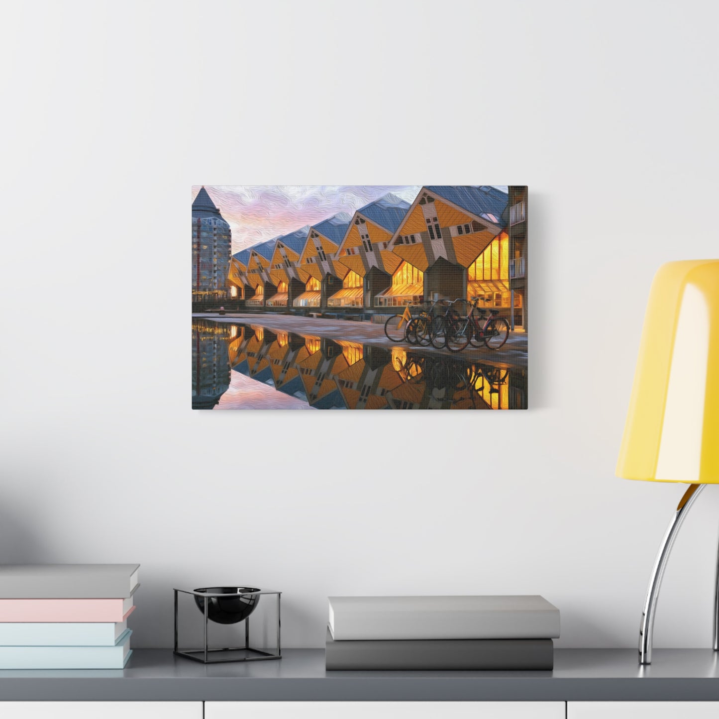 Rotterdam, Netherlands | Watercolor Canvas Print | The Painted Passport®