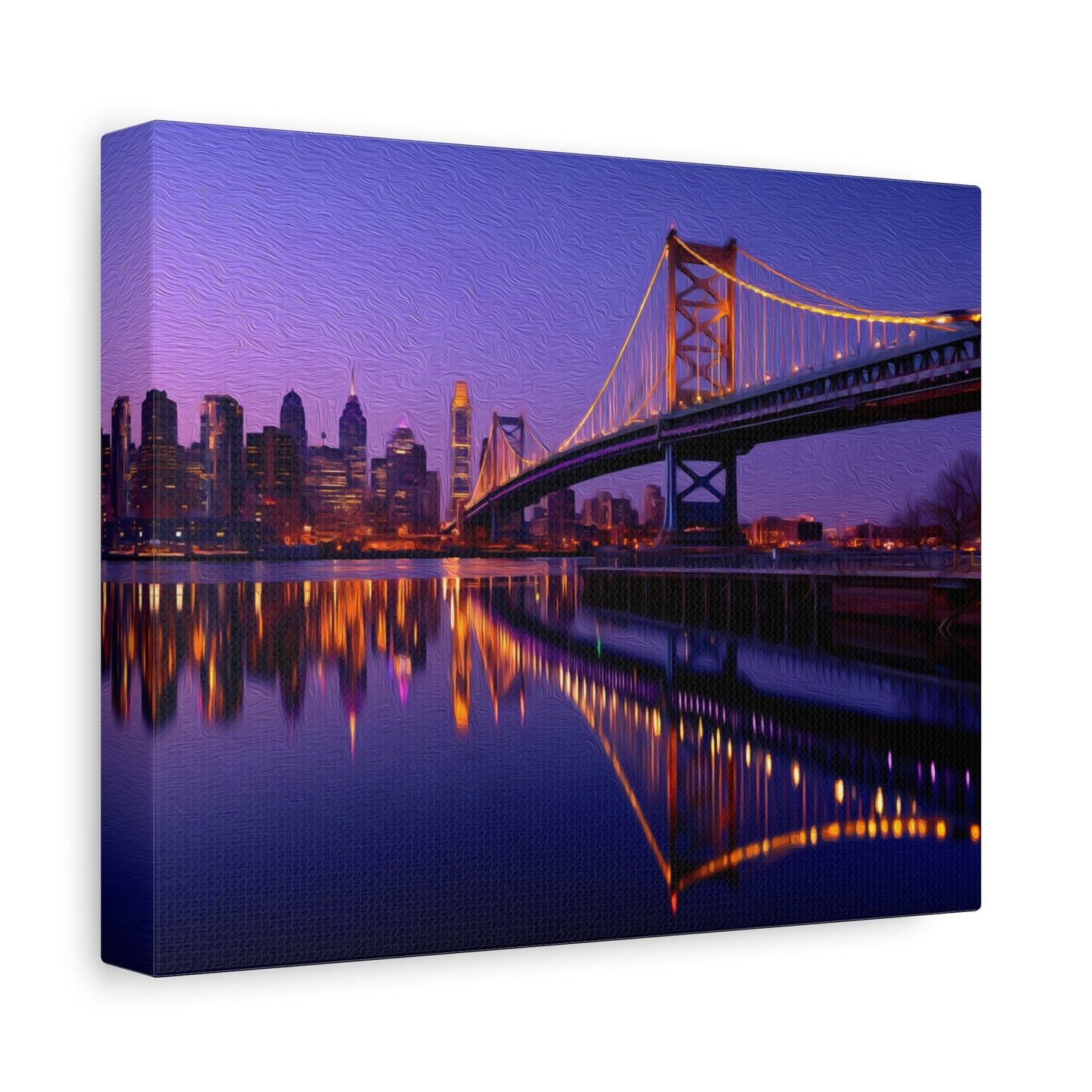 Philadelphia, Pennsylvania | Watercolor Canvas Print | The Painted Passport®
