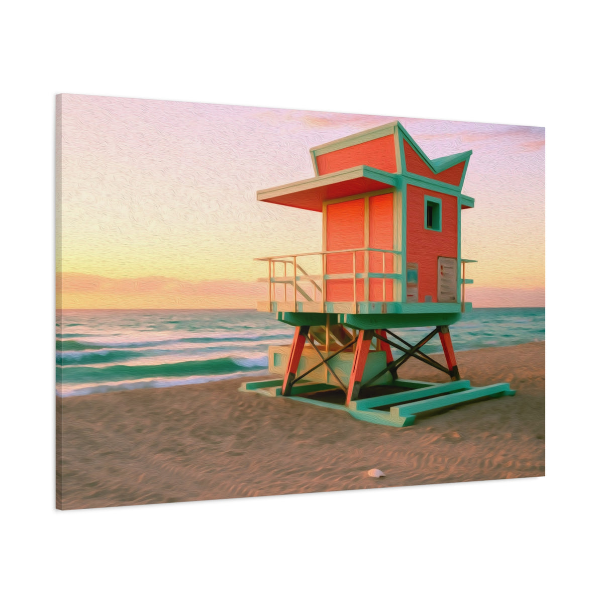 Miami, Florida | Watercolor Canvas Print | The Painted Passport®