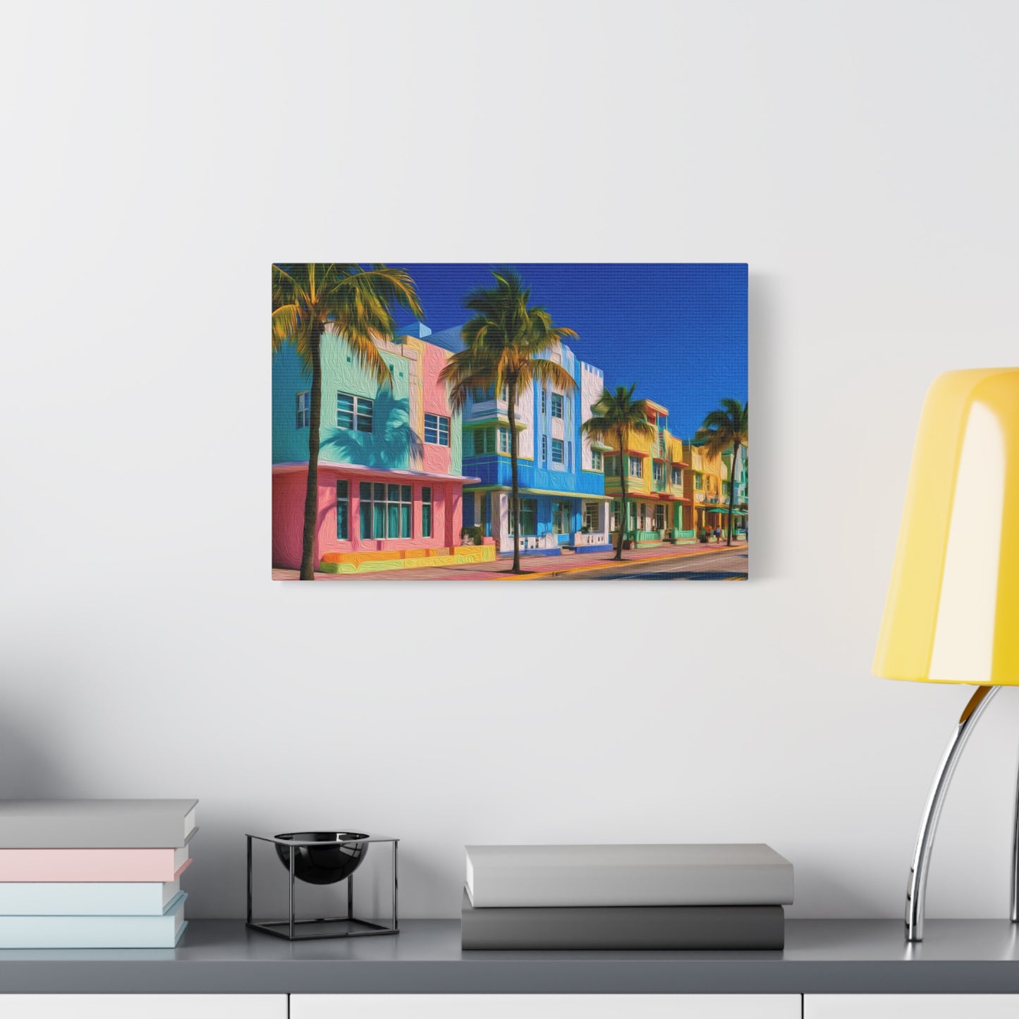 Miami, Florida | Watercolor Canvas Print | The Painted Passport®