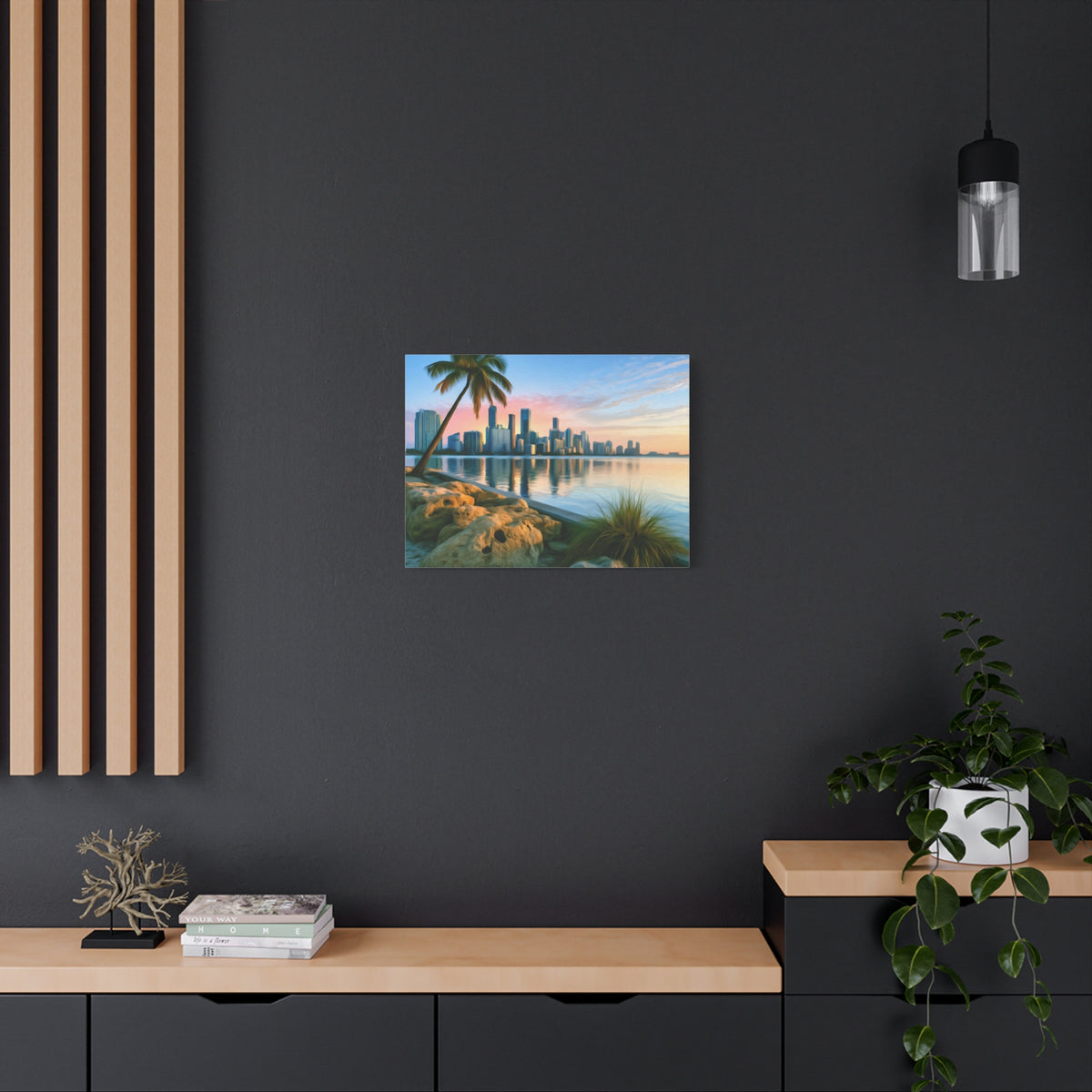 Miami, Florida | Watercolor Canvas Print | The Painted Passport®