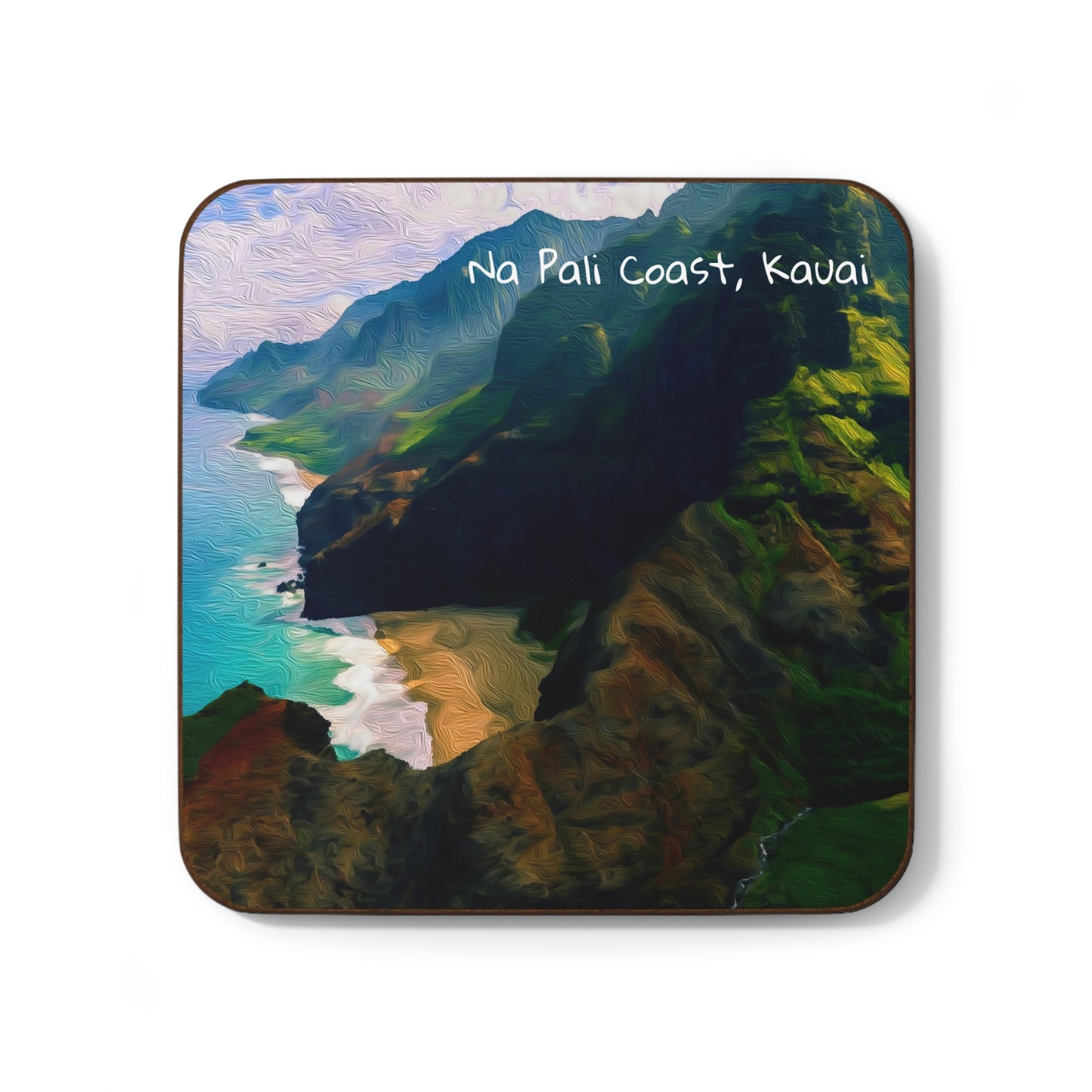 Na Pali Coast, Kauai | Watercolor Coaster | The Painted Passport®