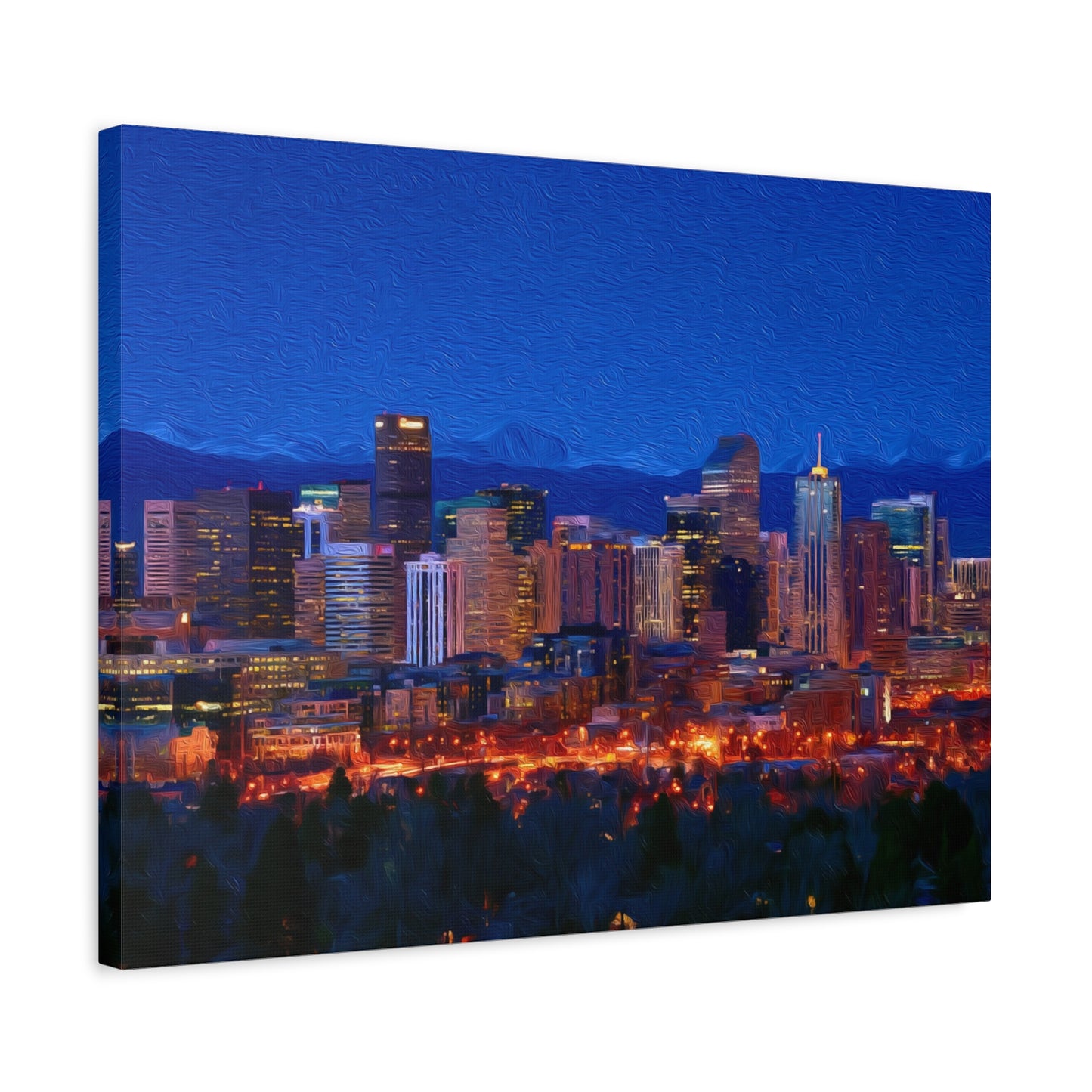Denver, Colorado | Watercolor Canvas Print | The Painted Passport®