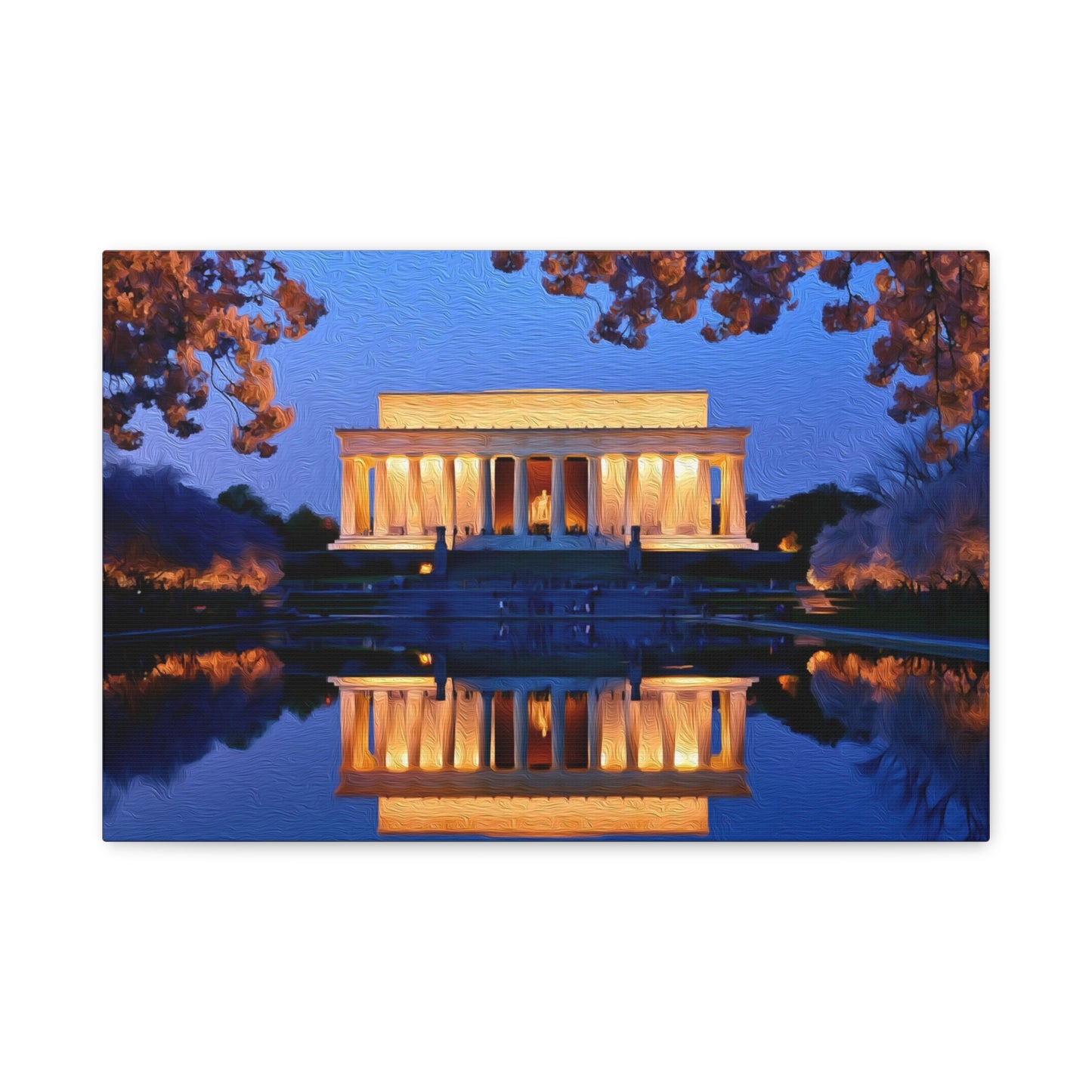 Washington DC, USA | Watercolor Canvas Print | The Painted Passport®