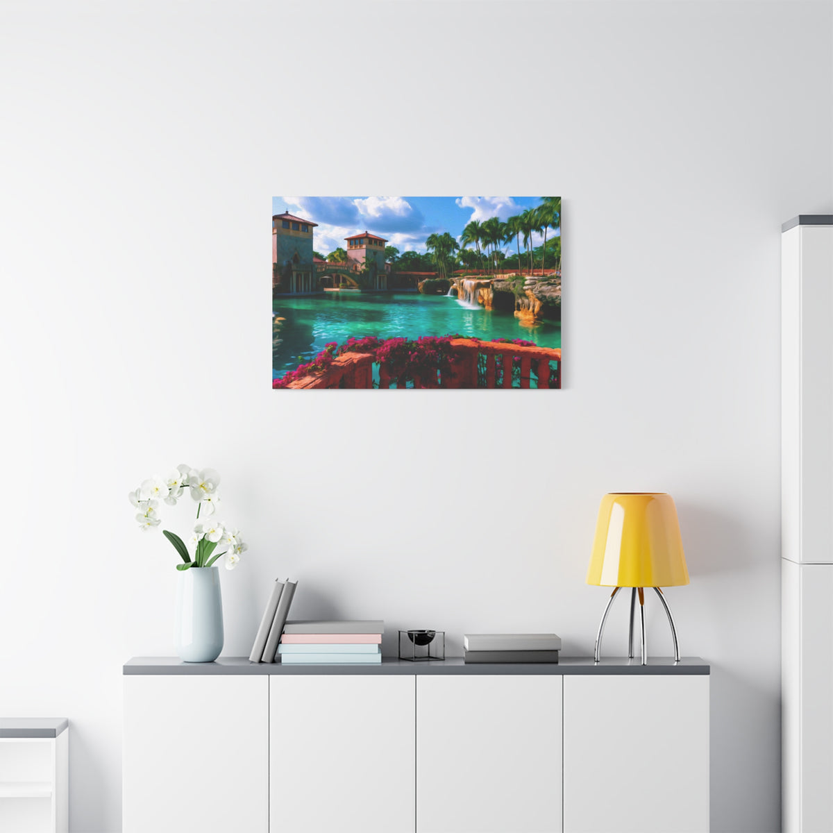 Miami, Florida | Watercolor Canvas Print | The Painted Passport®