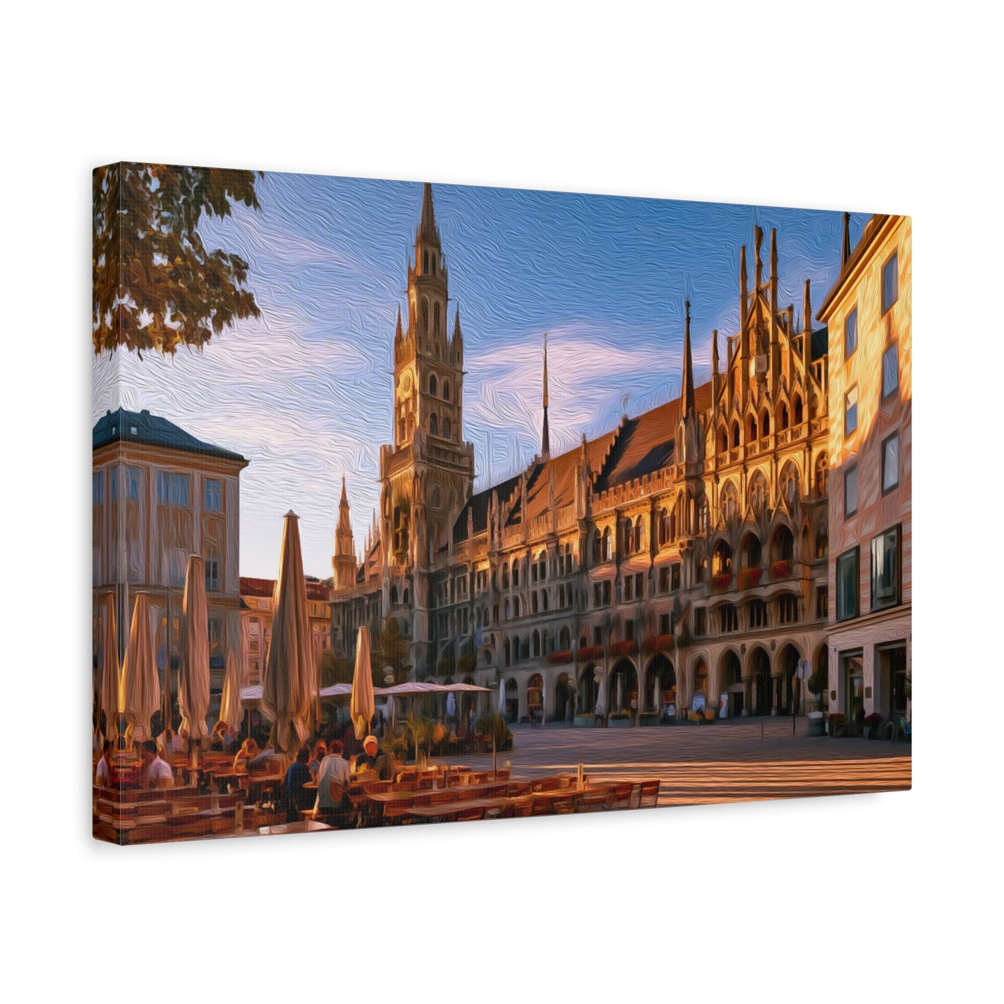 Munich, Germany | Watercolor Canvas Print | The Painted Passport®