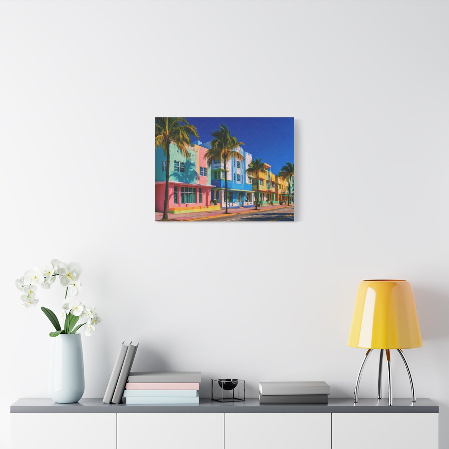 Miami, Florida | Watercolor Canvas Print | The Painted Passport®