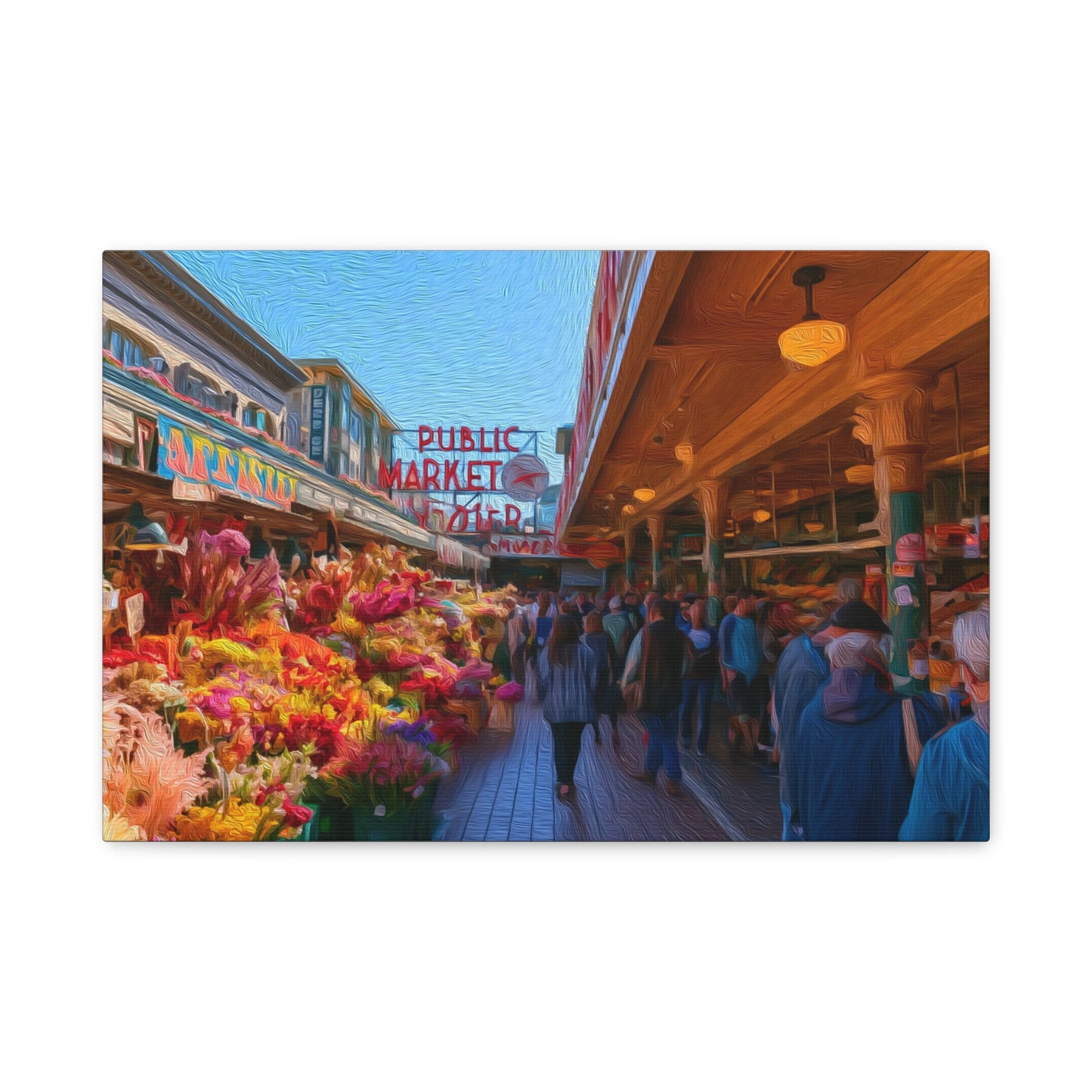 Seattle, Washington | Watercolor Canvas Print | The Painted Passport®