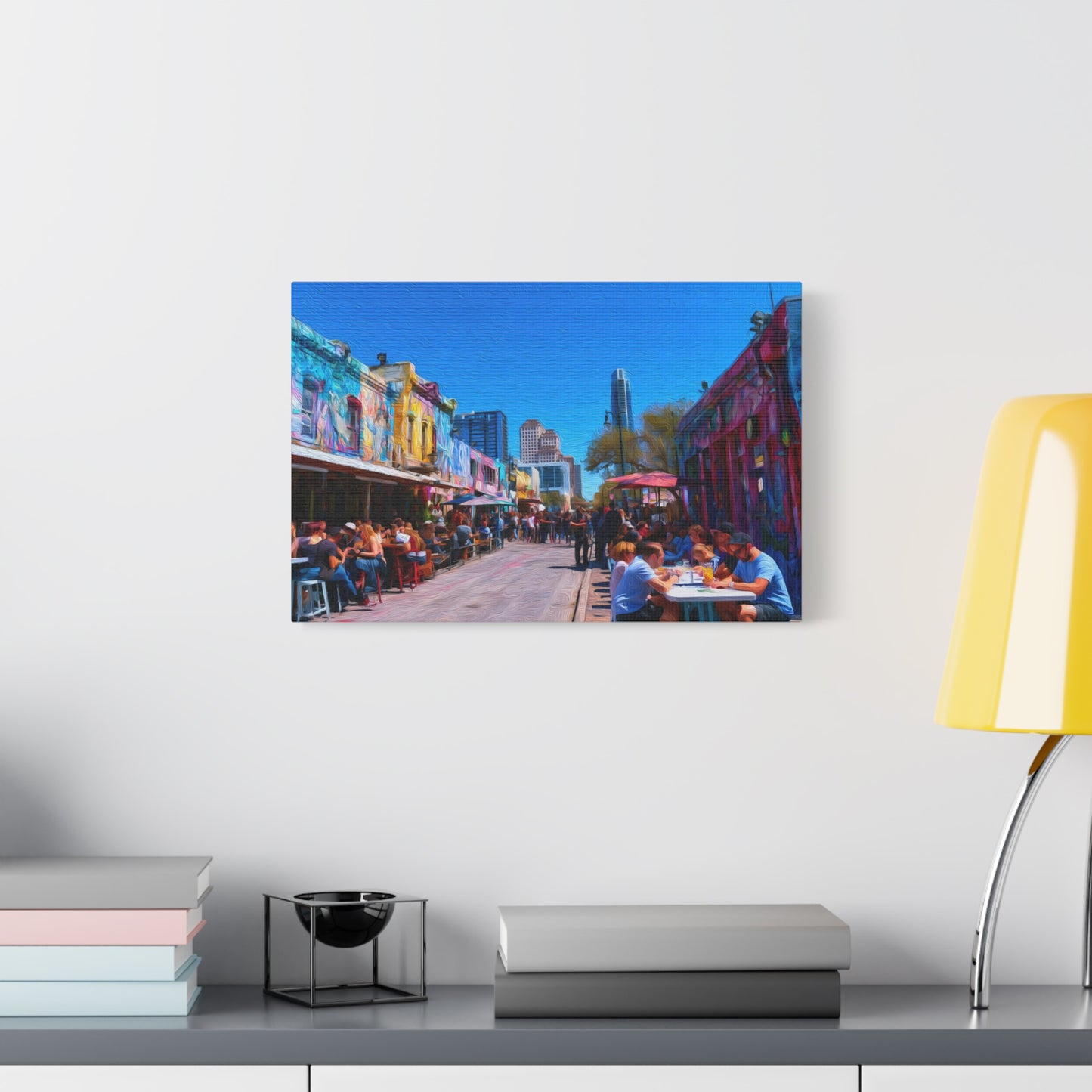 Austin, Texas | Watercolor Canvas Print | The Painted Passport®