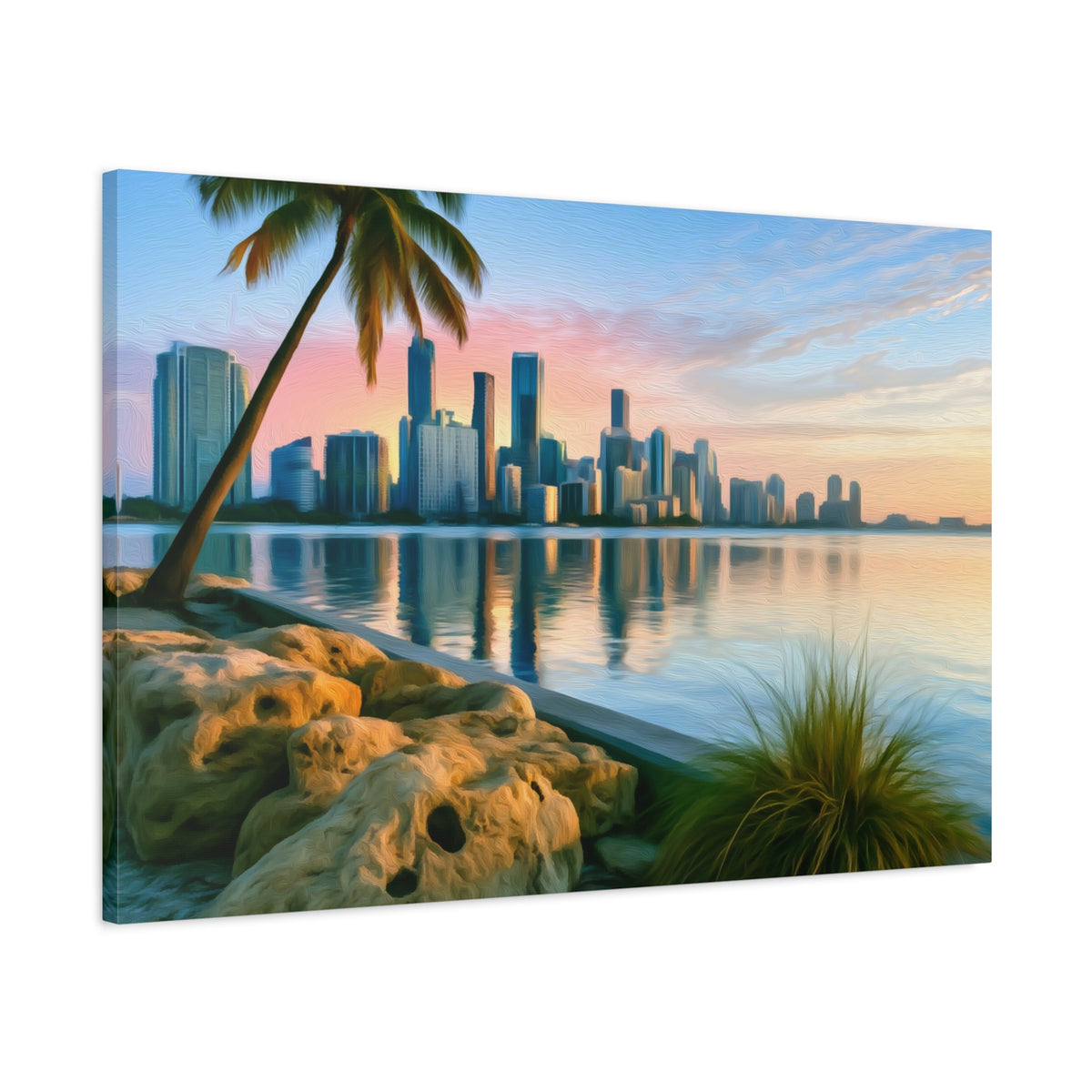 Miami, Florida | Watercolor Canvas Print | The Painted Passport®