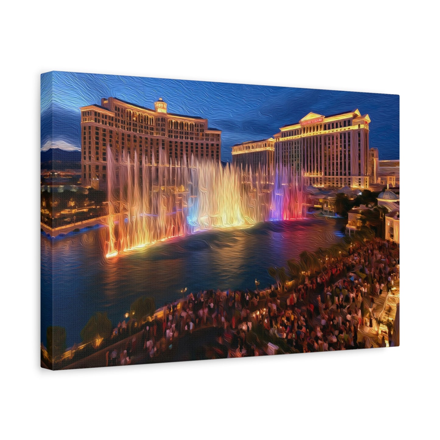 Las Vegas, Nevada | Watercolor Canvas Print | The Painted Passport®