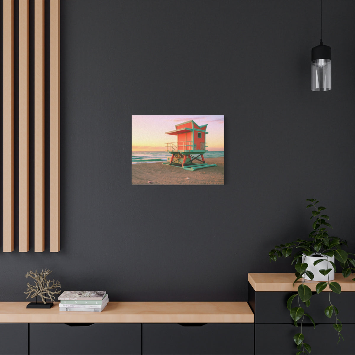 Miami, Florida | Watercolor Canvas Print | The Painted Passport®