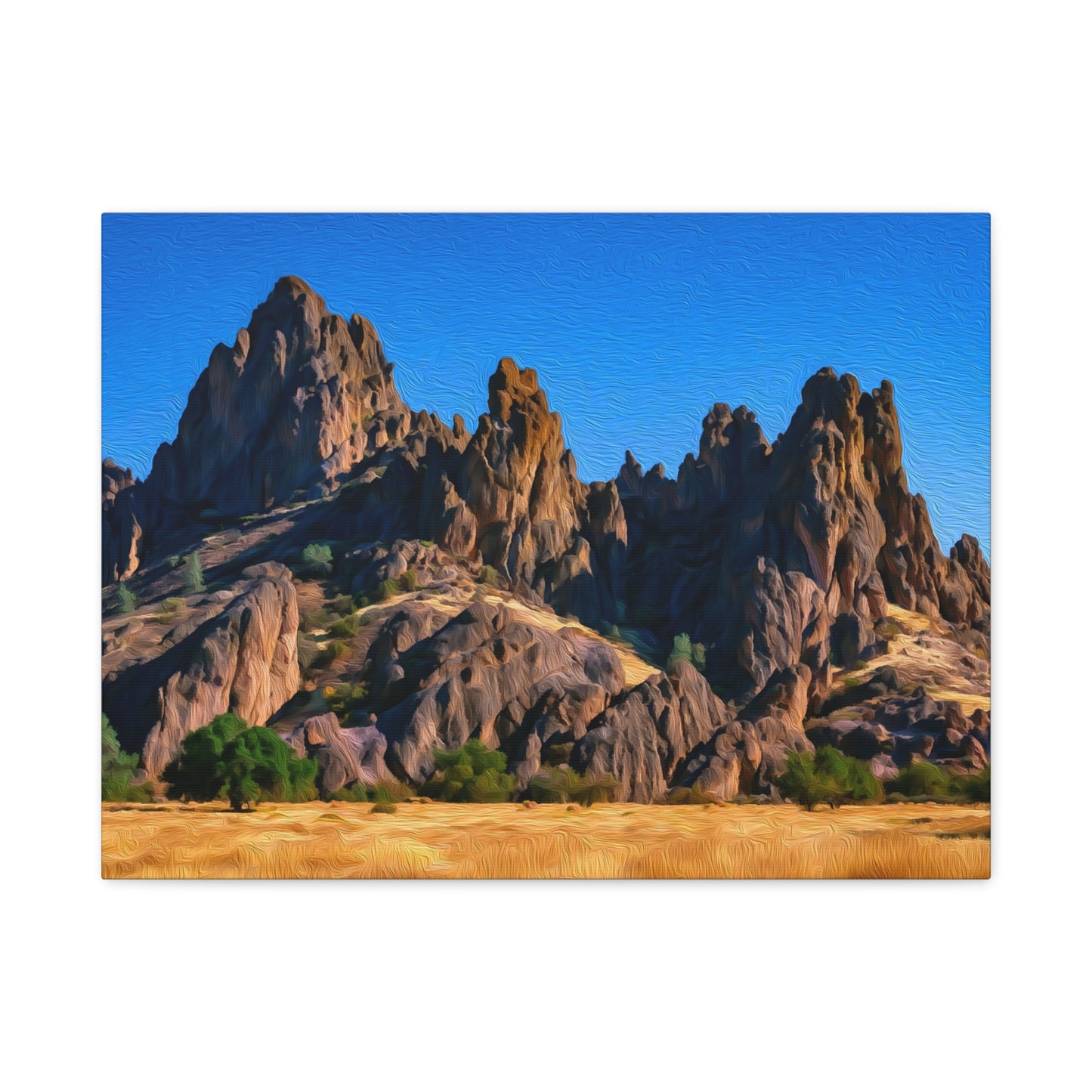 Pinnacles National Park, California | Watercolor Canvas Print | The Painted Passport®