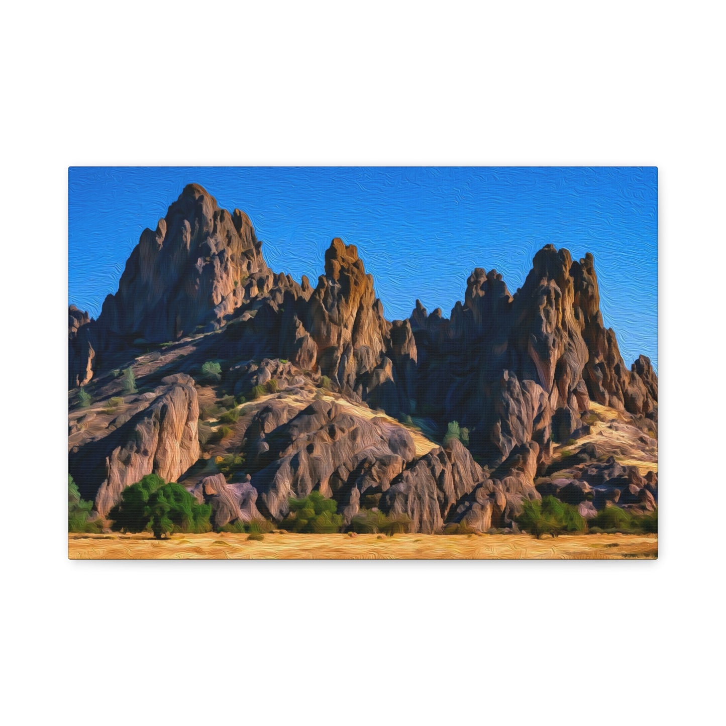 Pinnacles National Park, California | Watercolor Canvas Print | The Painted Passport®