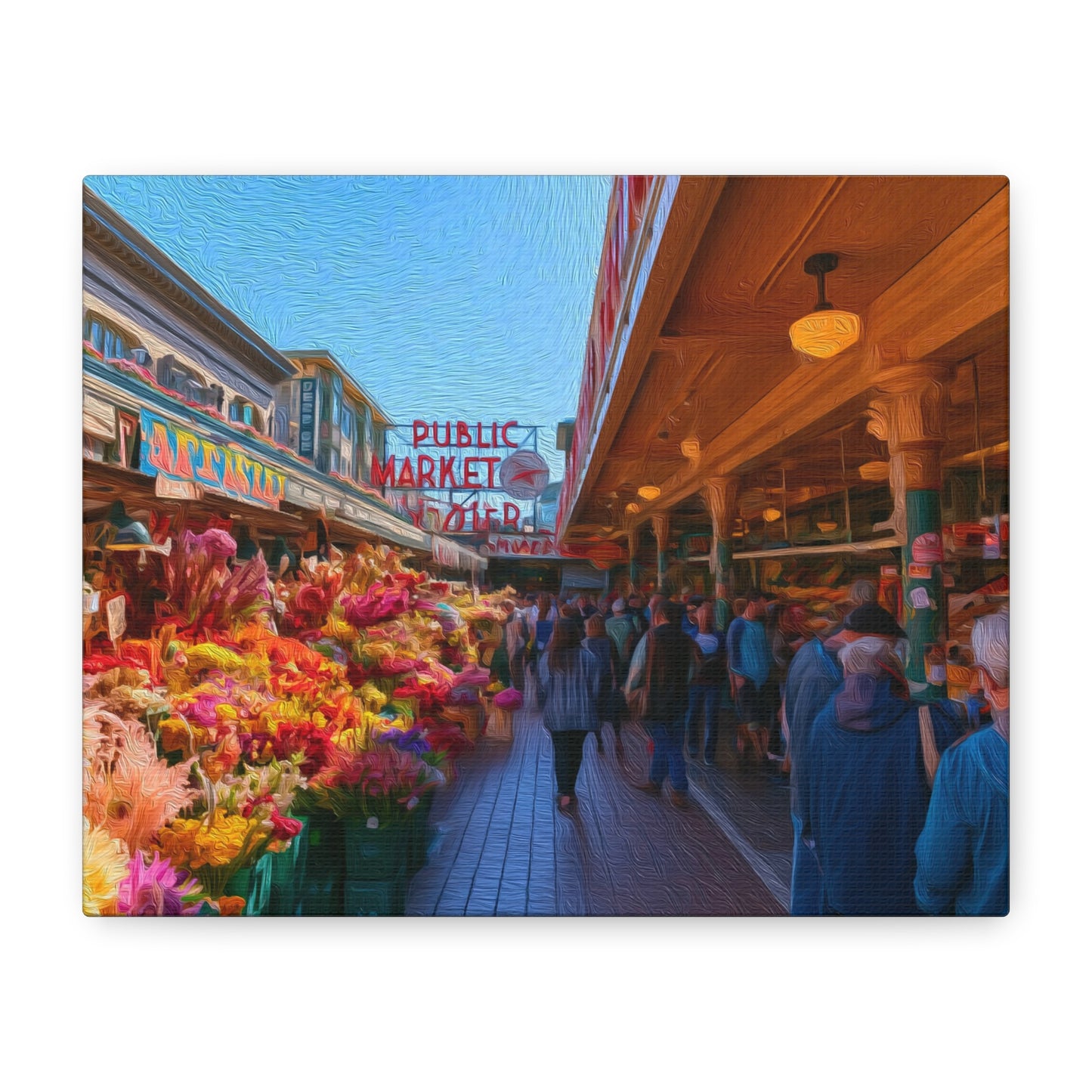 Seattle, Washington | Watercolor Canvas Print | The Painted Passport®