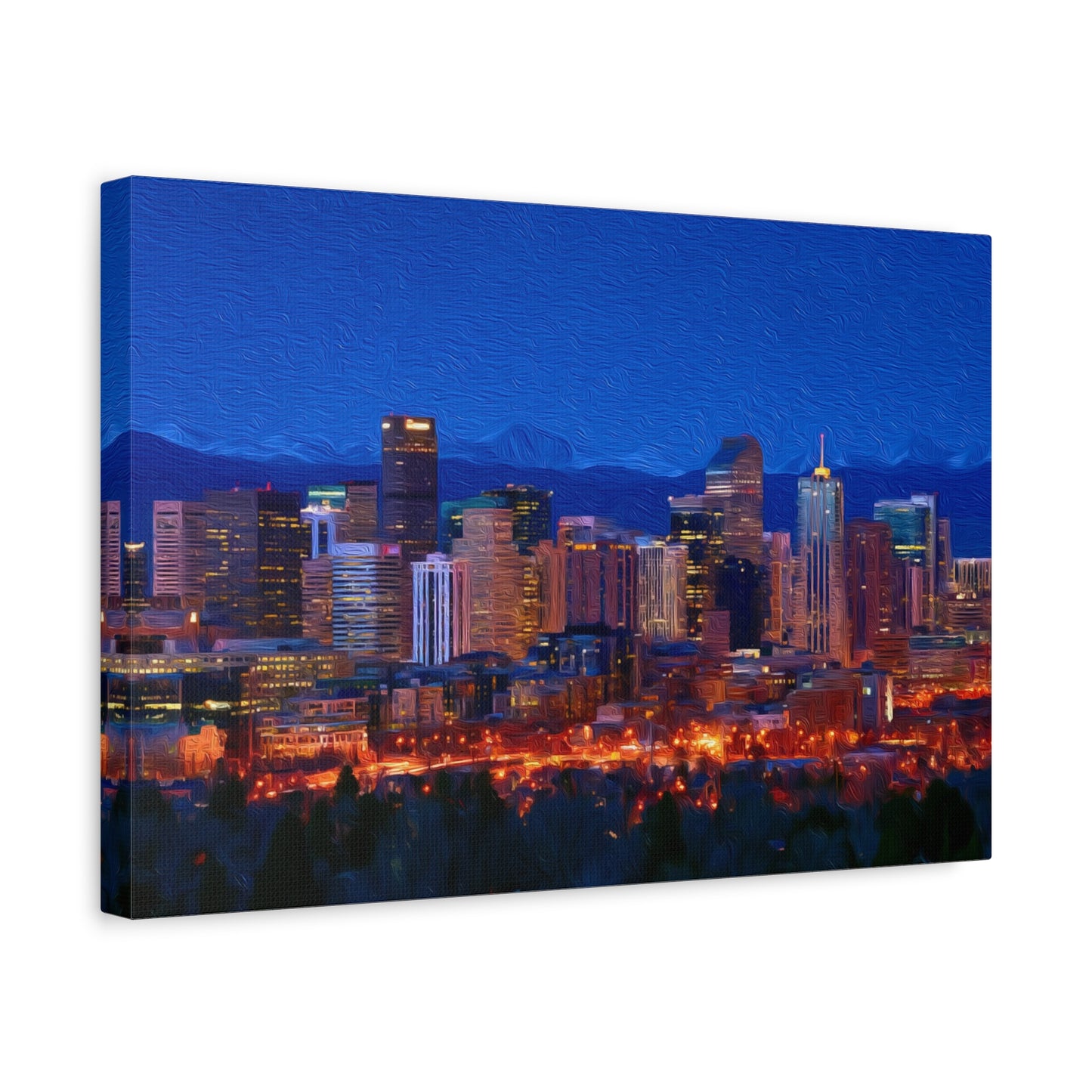 Denver, Colorado | Watercolor Canvas Print | The Painted Passport®