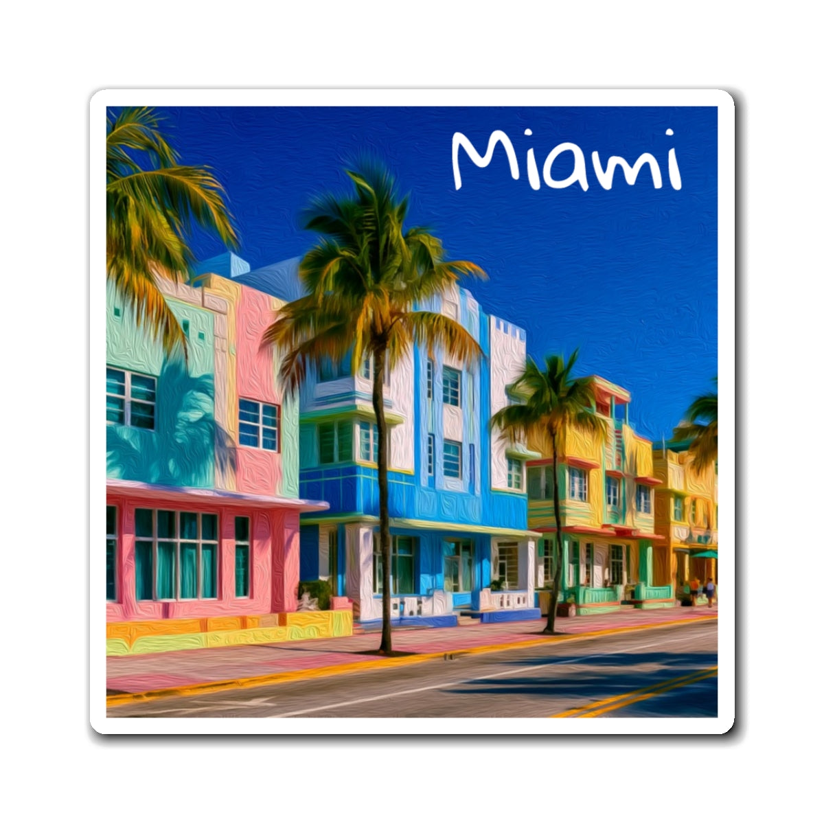 Miami, Florida | Watercolor Magnet | The Painted Passport®