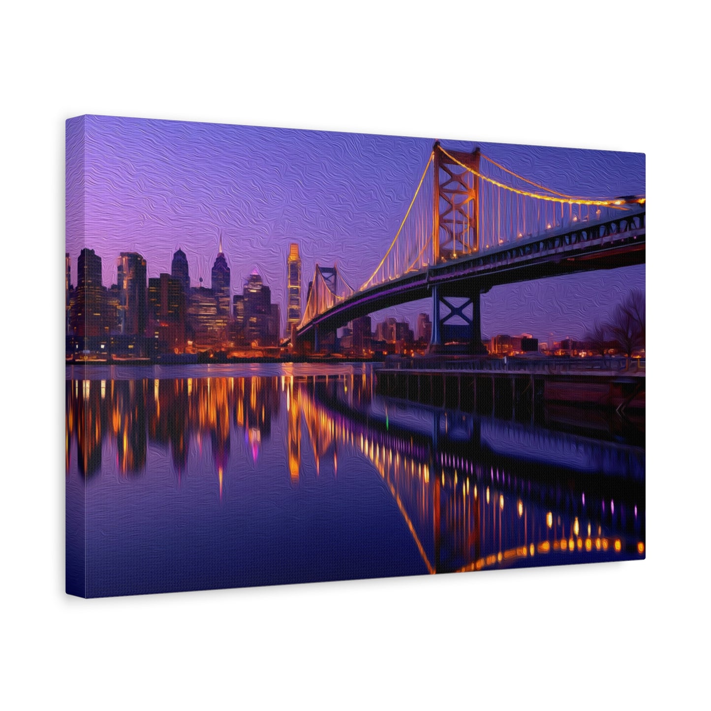 Philadelphia, Pennsylvania | Watercolor Canvas Print | The Painted Passport®