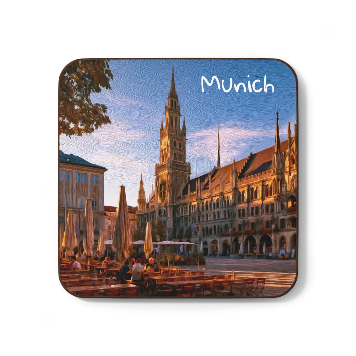 Munich, Germany | Watercolor Coaster | The Painted Passport®