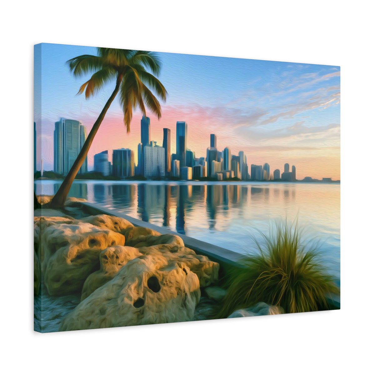 Miami, Florida | Watercolor Canvas Print | The Painted Passport®