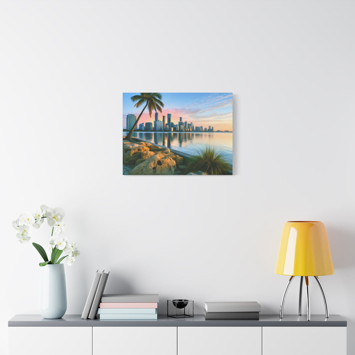 Miami, Florida | Watercolor Canvas Print | The Painted Passport®
