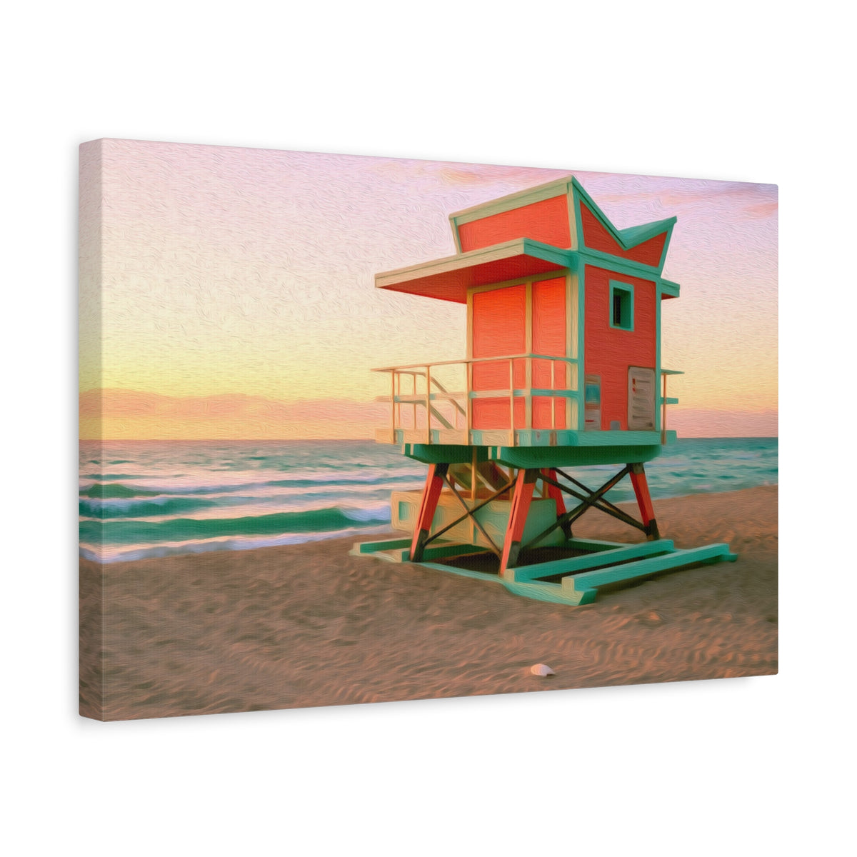 Miami, Florida | Watercolor Canvas Print | The Painted Passport®