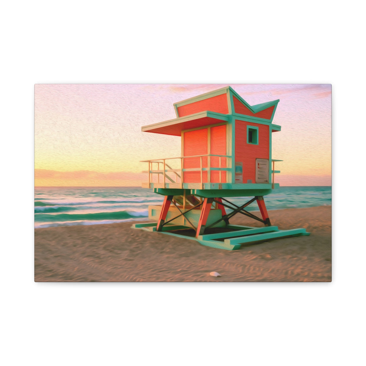 Miami, Florida | Watercolor Canvas Print | The Painted Passport®