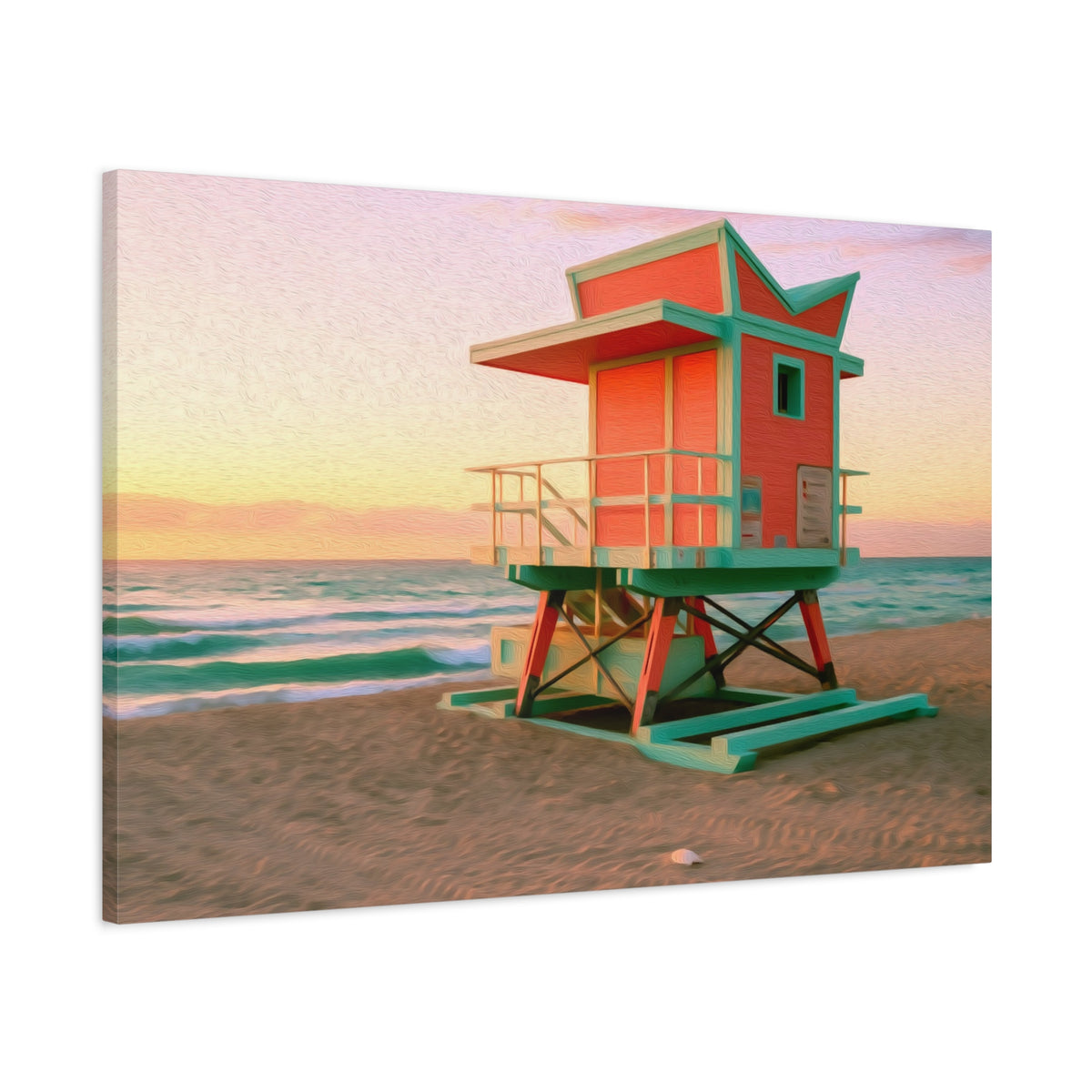 Miami, Florida | Watercolor Canvas Print | The Painted Passport®