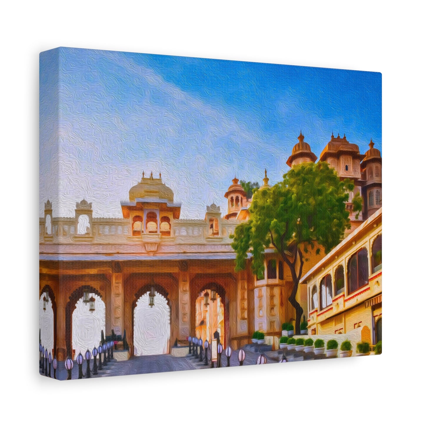 Udaipur, India | Watercolor Canvas Print | The Painted Passport®