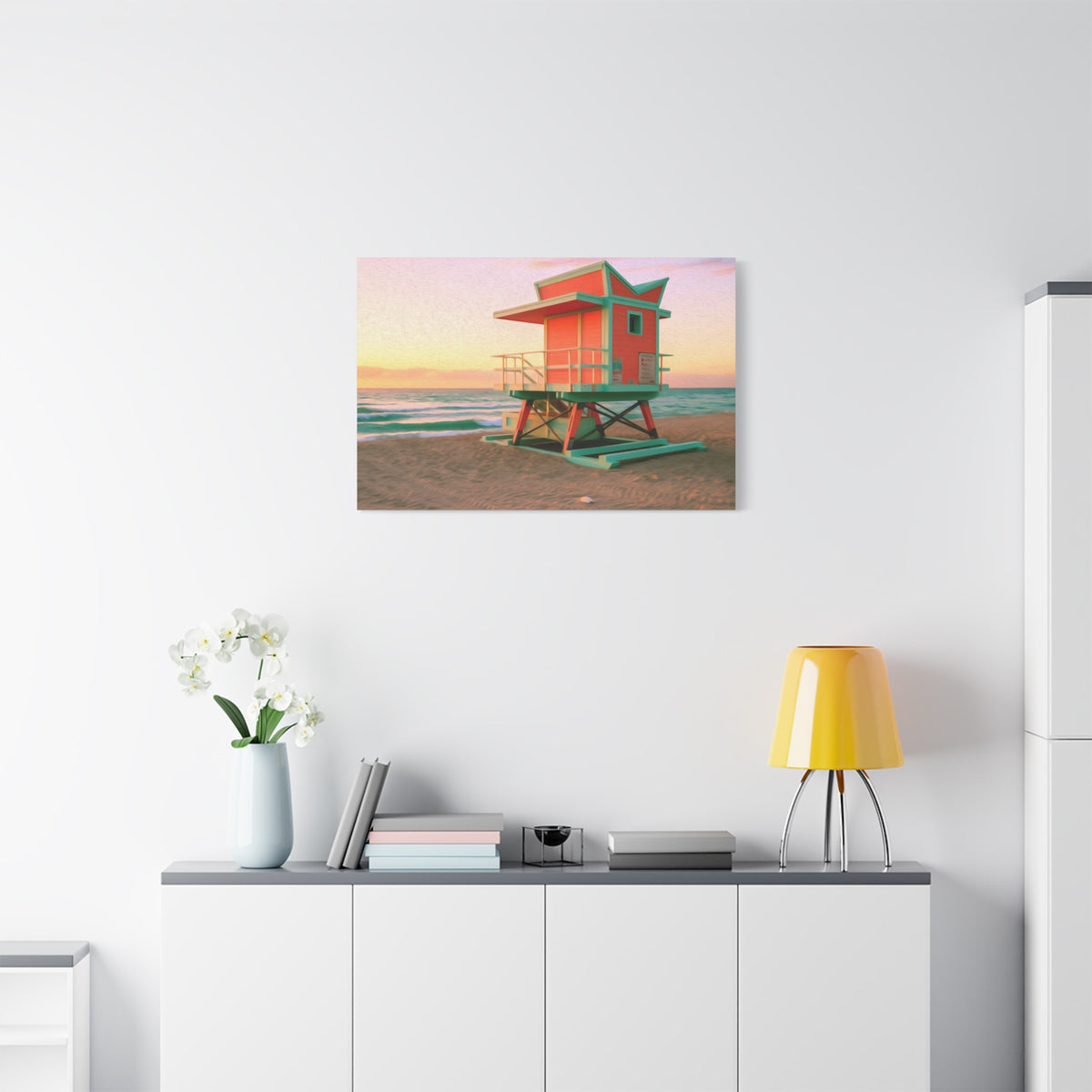 Miami, Florida | Watercolor Canvas Print | The Painted Passport®