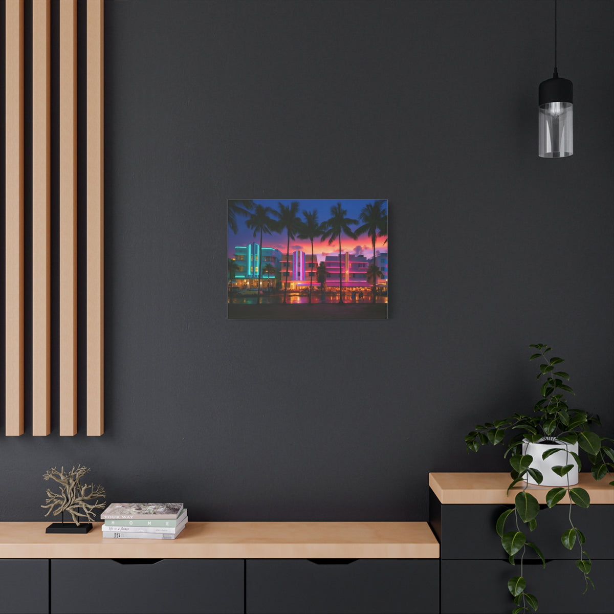 Miami, Florida | Watercolor Canvas Print | The Painted Passport®