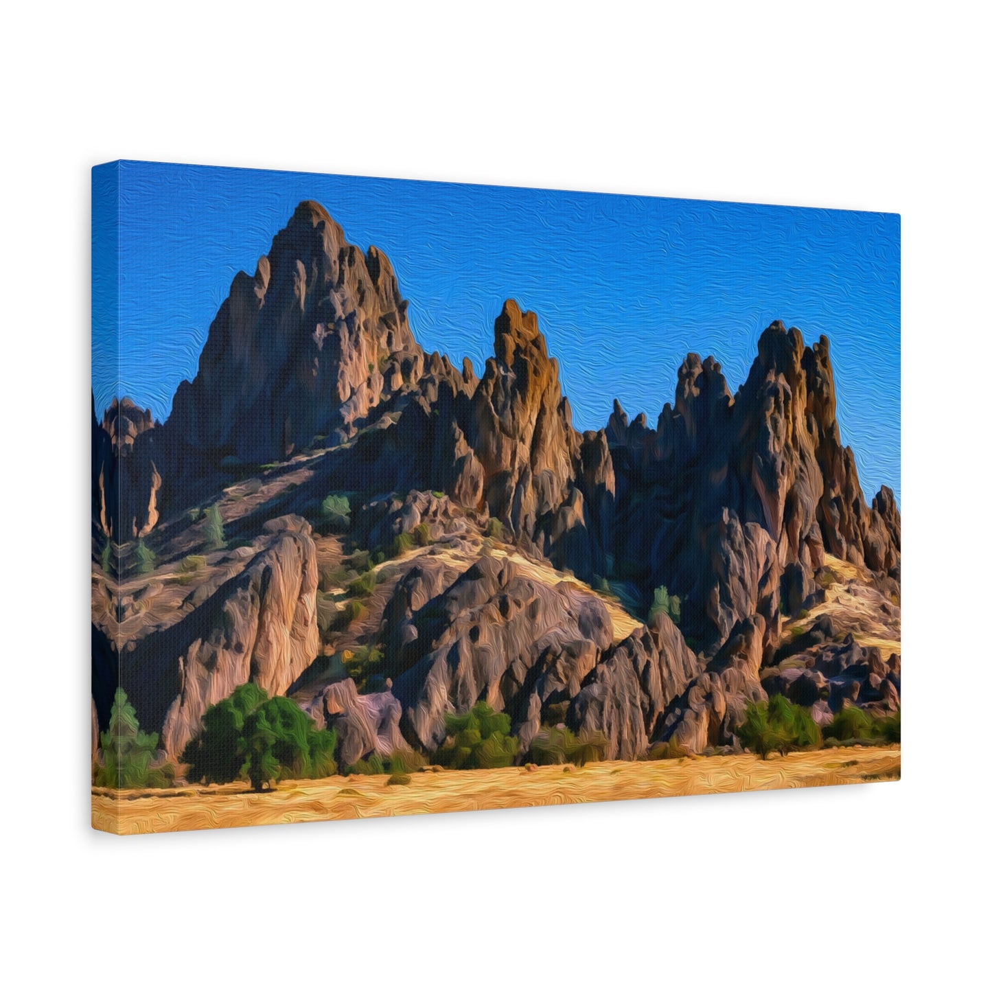 Pinnacles National Park, California | Watercolor Canvas Print | The Painted Passport®